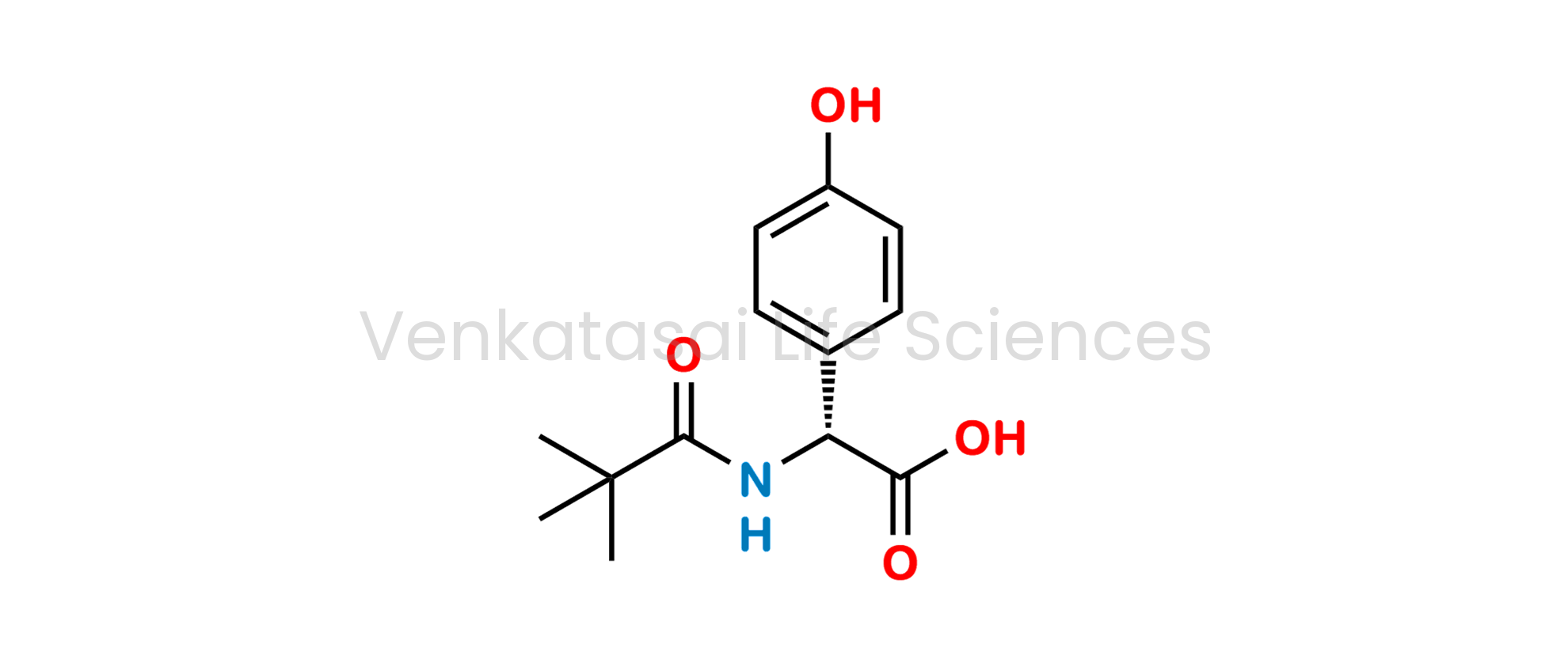 (2R)-2-[(2,2-dimethylpropanoyl)amino]-2-(4-hydroxyphenyl)acetic acid (as per EP) ; ((R)-2-(4-Hydroxyphenyl)-2-pivalamidoacetic acid) (as per USP)