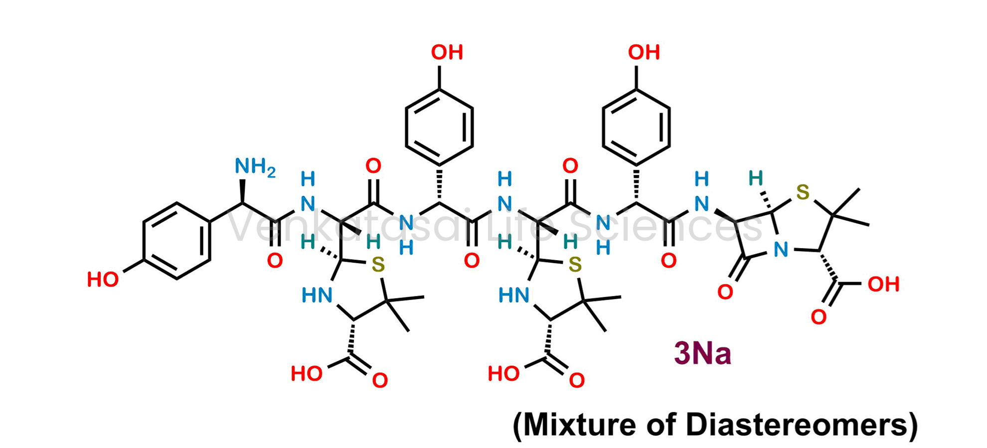 (2R,2'R,4S,4'S)-2,2'-((1R,4S,7R,10R)-1-amino-14-(((2S,5R,6R)-2-carboxy-3,3-dimethyl-7-oxo-4-thia-1-azabicyclo[3.2.0]heptan-6-yl)amino)-1,7,13-tris(4-hydroxyphenyl)-2,5,8,11,14-pentaoxo-3,6,9,12-tetraazatetradecane-4,10-diyl)bis(5,5-dimethylthiazolidine-4-