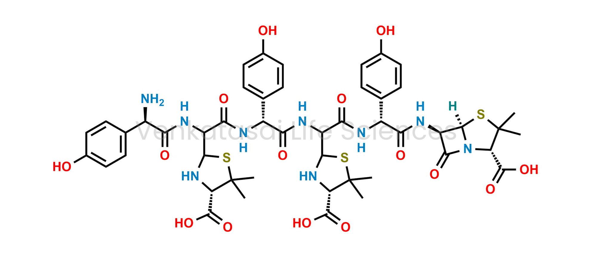 (2R,2'R,4S,4'S)-2,2'-((1R,4S,7R,10R)-1-amino-14-(((2S,5R,6R)-2-carboxy-3,3-dimethyl-7-oxo-4-thia-1-azabicyclo[3.2.0]heptan-6-yl)amino)-1,7,13-tris(4-hydroxyphenyl)-2,5,8,11,14-pentaoxo-3,6,9,12-tetraazatetradecane-4,10-diyl)bis(5,5-dimethylthiazolidine-4-