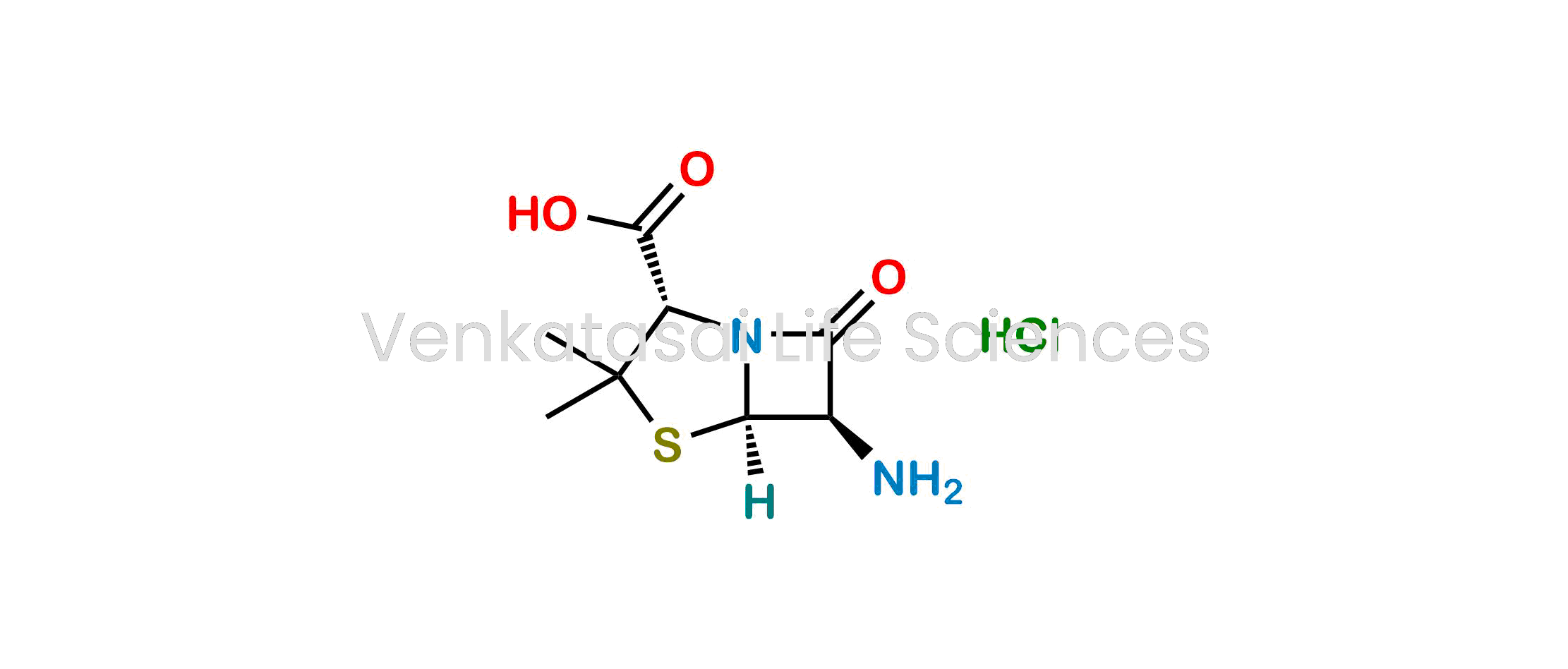 (2S,5R,6R)-6-amino-3,3-dimethyl-7-oxo-4-thia-1-azabicyclo[3.2.0]heptane-2-carboxylic acid  Hydrochloride (as per EP  and USP)