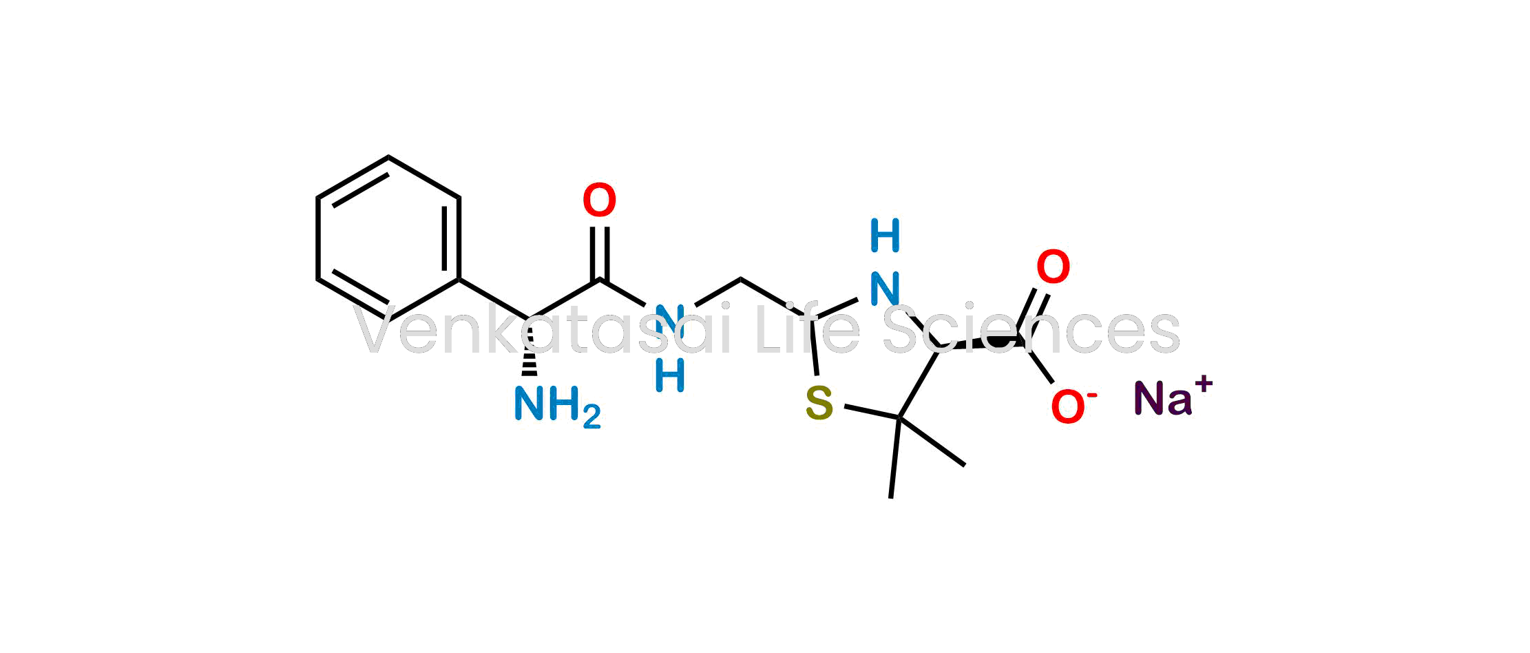(4S)-2-{[(R)-2-Amino-2-phenylacetamido]methyl}-5,5-dimethylthiazolidine-4-carboxylic acid Sodium salt (as per USP)
