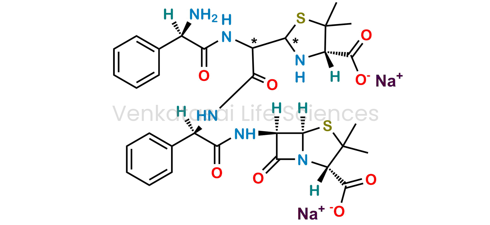 (1S,4S,7R)-7-((2R)-2-(2-((R)-2-amino-2-phenylacetamido)-2-((4S)-4-carboxy-5,5-dimethyltetrahydrothiophen-2-yl)acetamido)-2-phenylacetamido)-3,3-dimethyl-6-oxo-2-thiabicyclo[3.2.0]heptane-4-carboxylic acid, Disodium salt