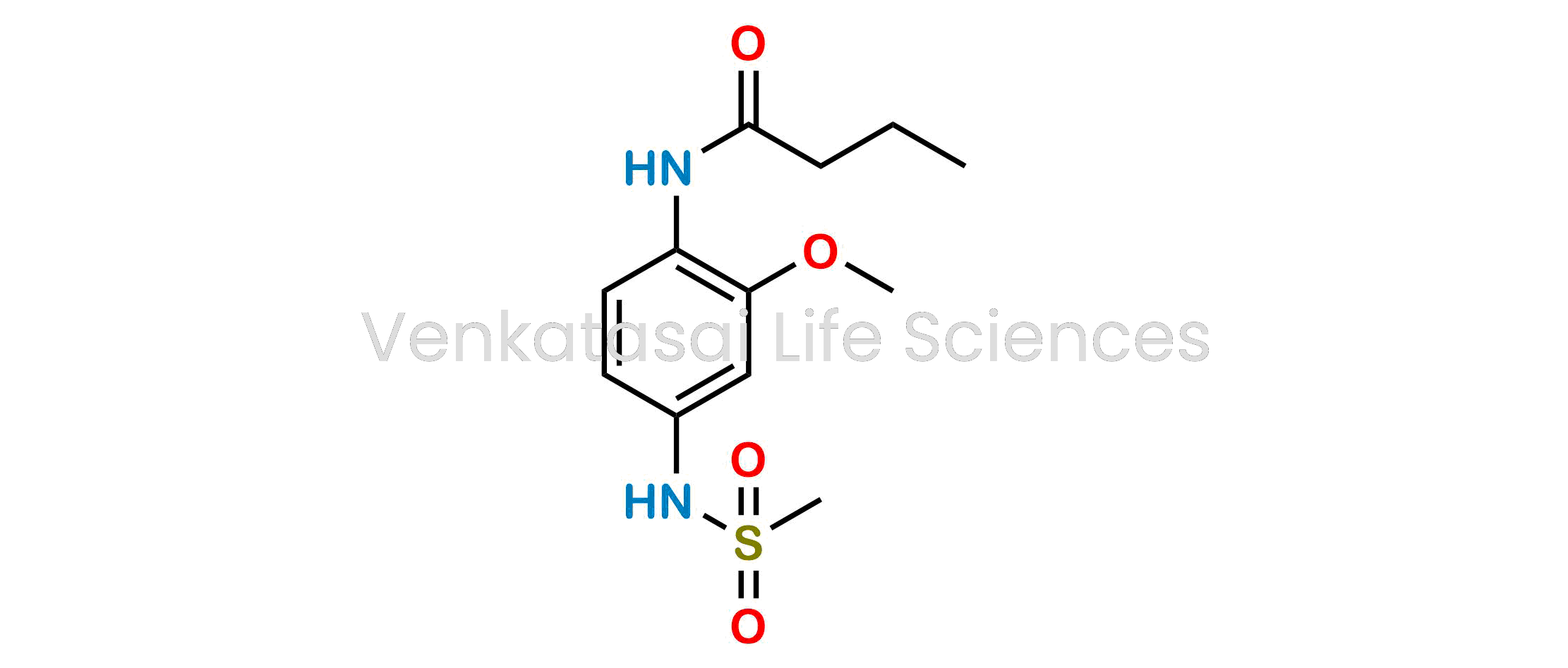 N-(2-methoxy-4-(methylsulfonamido)phenyl)butyramide