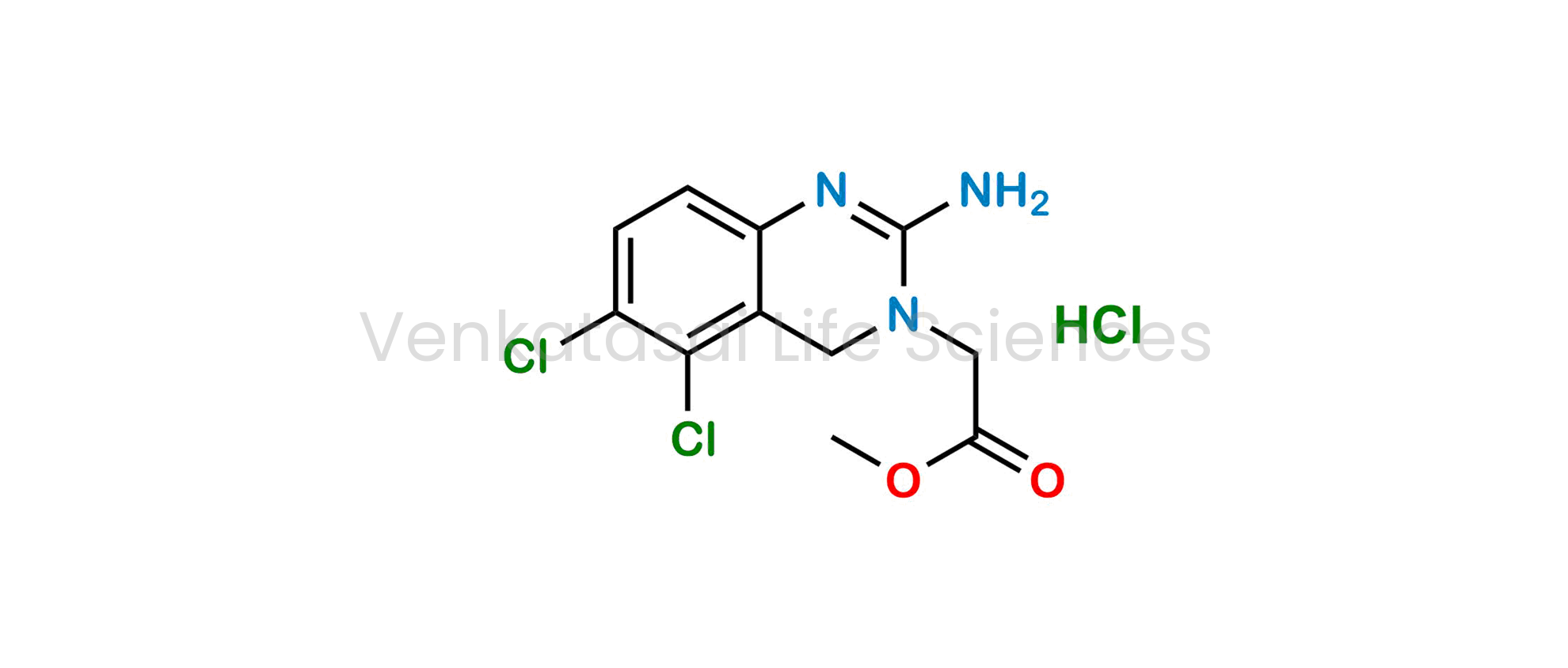 methyl 2-(2-amino-5,6-dichloroquinazolin-3(4H)-yl)acetate hydrochloride
