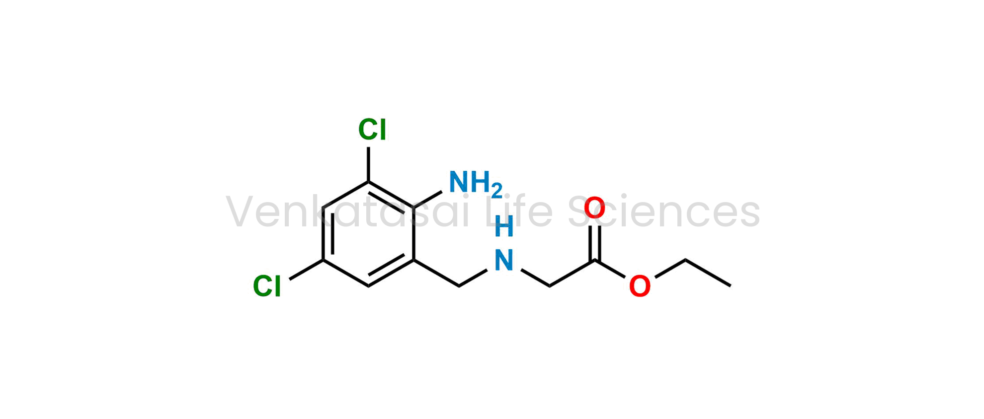 Ethyl (2-amino-3,5-dichlorobenzyl)glycinate