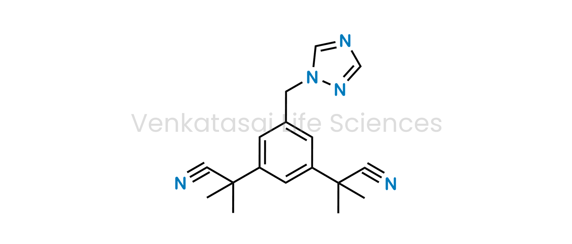 2,2?-[5-(1H-1,2,4-Triazol-1-ylmethyl)benzene-1,3-diyl]bis(2-methylpropanenitrile) (As per EP); ?,?,??,??-Tetramethyl-5-(1H-1,2,4-triazol-1-ylmethyl)-m-benzenediacetonitrile (as per USP)