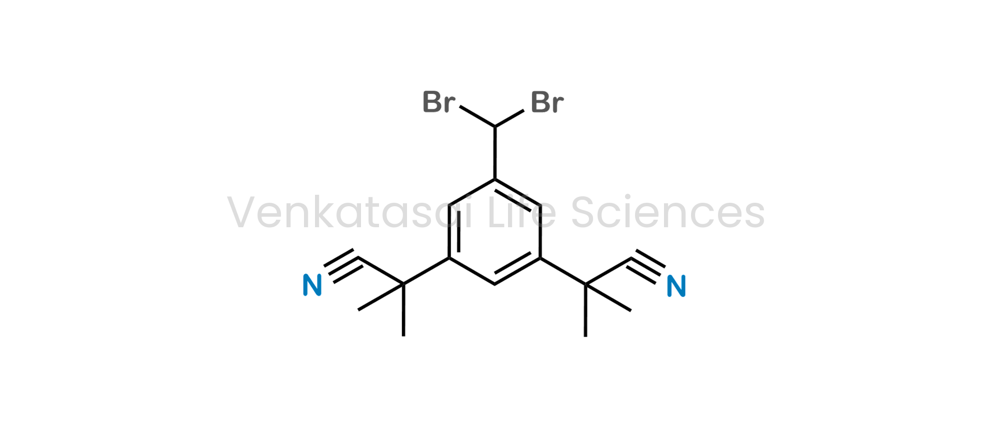 2,2?-[5-(dibromomethyl)benzene-1,3-diyl]bis(2-methylpropanenitrile) (as per EP);  2,2?-(5-(Dibromomethyl)-1,3-phenylene)bis(2-methylpropionitrile) (as per USP)