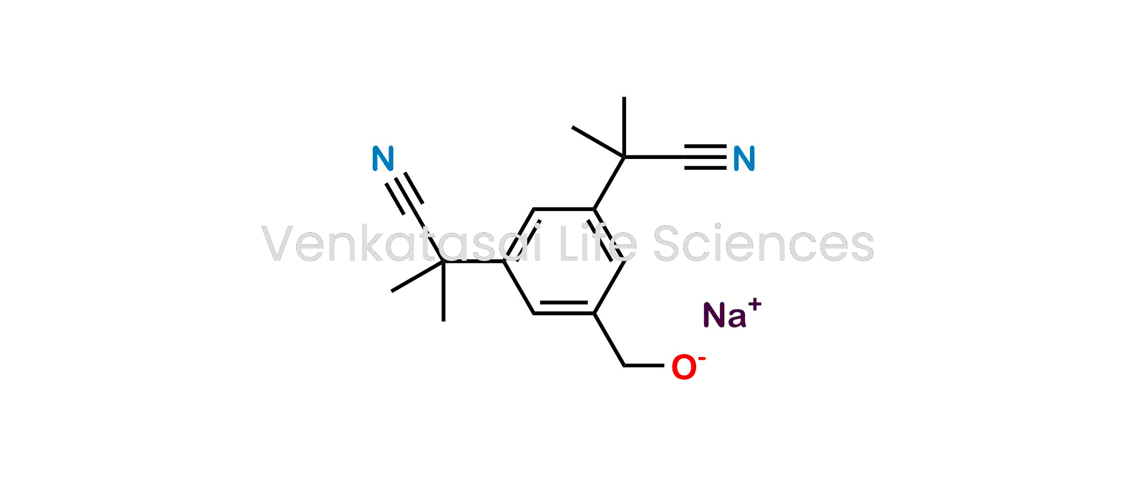 2,2?-[5-(hydroxymethyl)benzene-1,3-diyl]bis(2-methylpropanenitrile) sodium salt(as per EP)