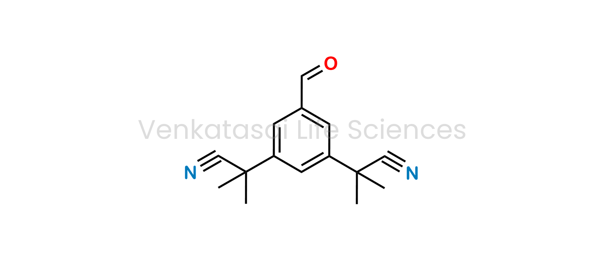 3,5-Bis(2-cyanoprop-2-yl)benzaldehyde ;