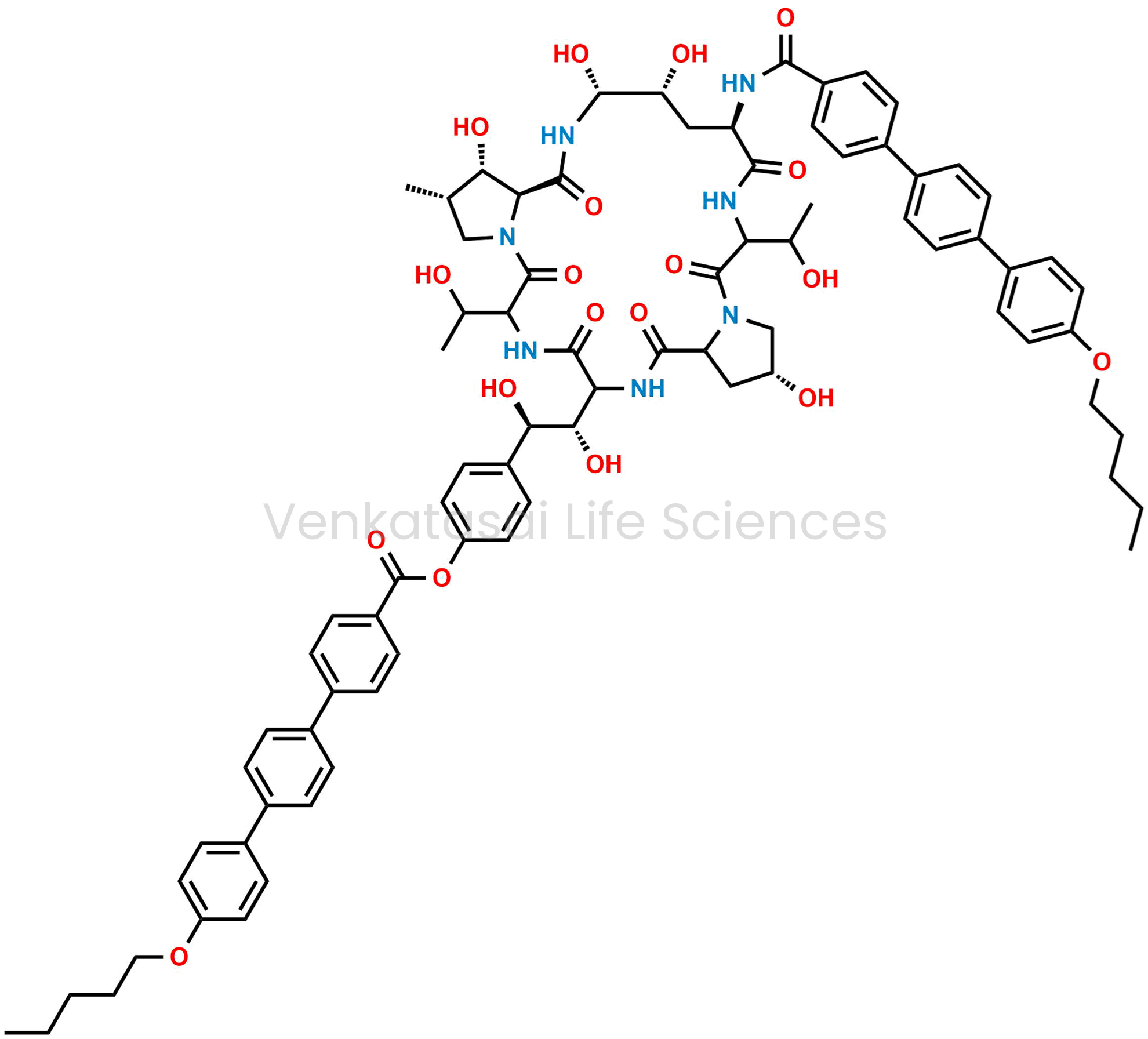 4-((1R,2S)-1,2-dihydroxy-2-((2R,9R,11R,12R,14aS,15S,16S)-2,11,12,15-tetrahydroxy-6,20-bis(1-hydroxyethyl)-16-methyl-5,8,14,19,22,25-hexaoxo-9-(4''-(pentyloxy)-[1,1':4',1''-terphenyl]-4-carboxamido)tetracosahydro-1H-dipyrrolo[2,1-c:2',1'-l][1,4,7,10,13,16]