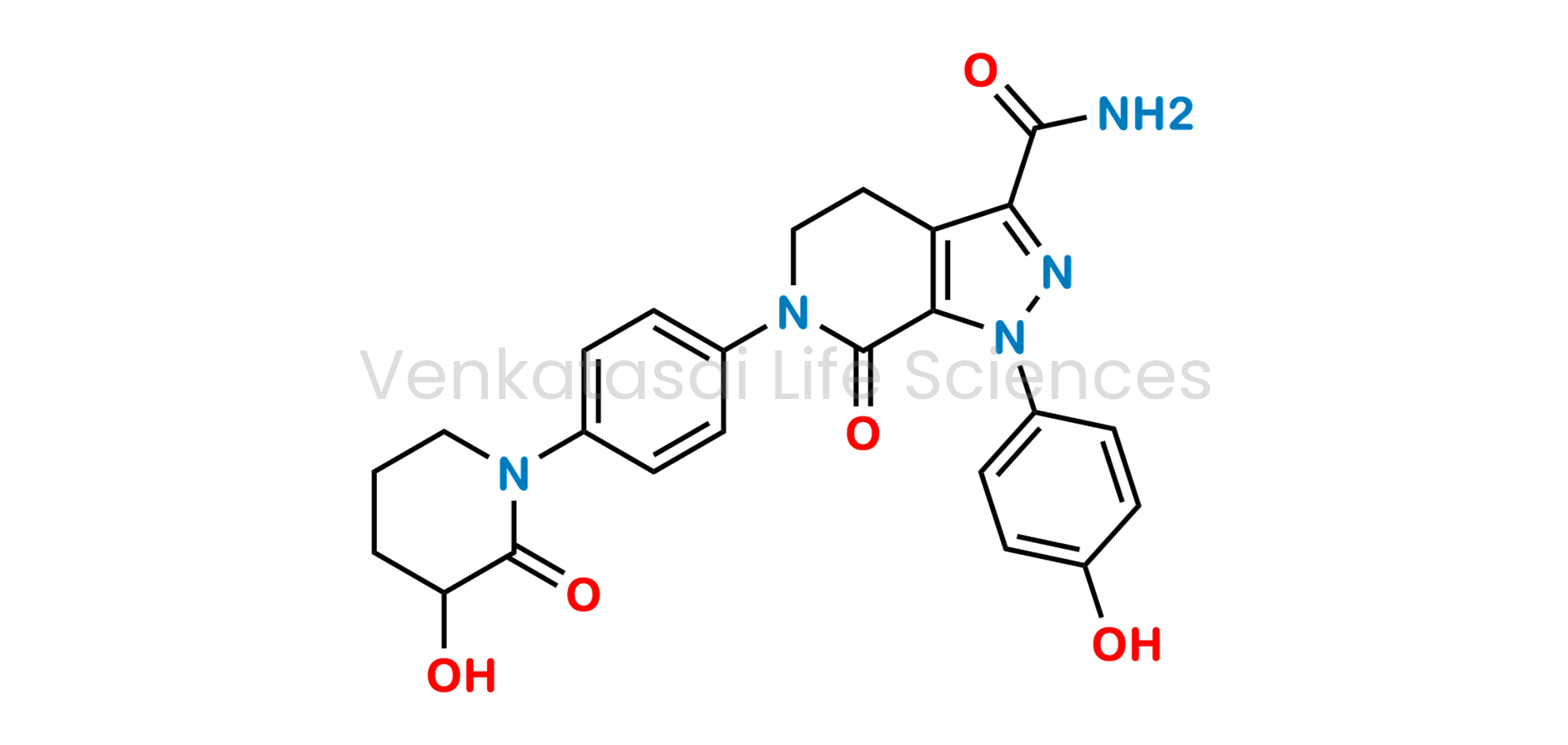 6-(4-(3-hydroxy-2-oxopiperidin-1-yl)phenyl)-1-(4-hydroxyphenyl)-7-oxo-4,5,6,7-tetrahydro-1H-pyrazolo[3,4-c]pyridine-3-carboxamide