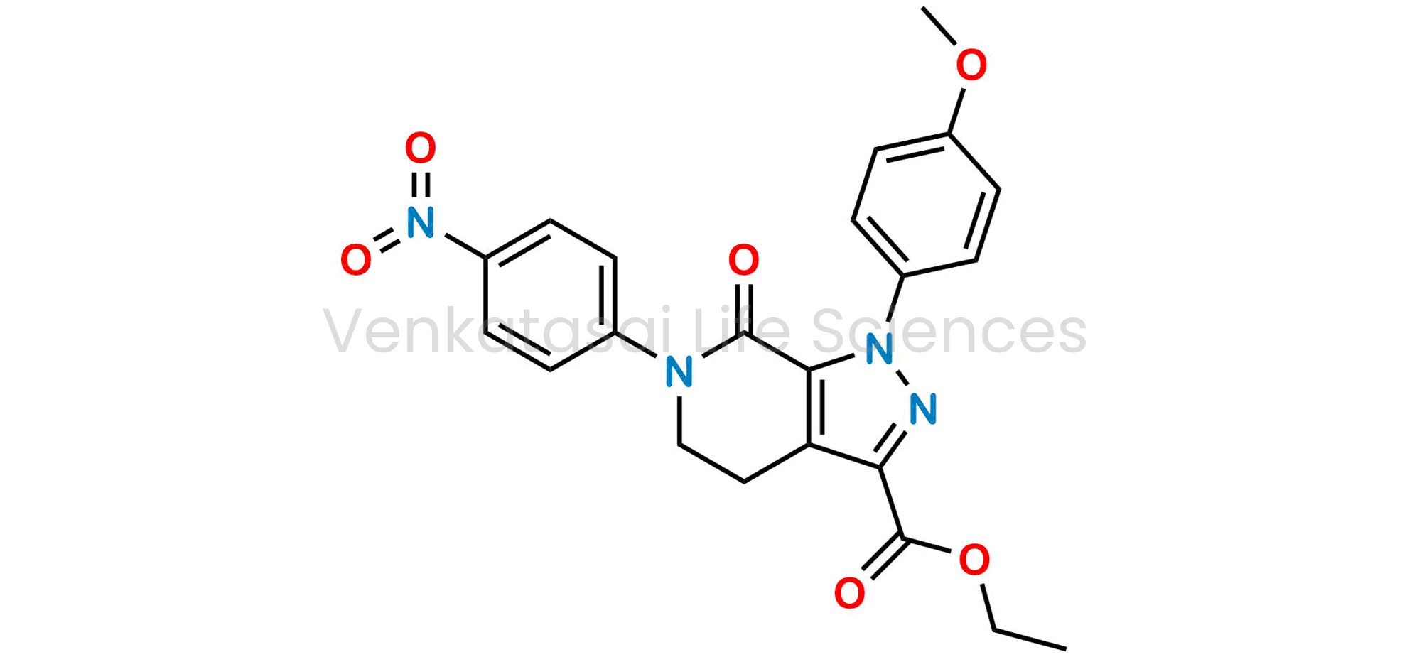 ethyl 1-(4-methoxyphenyl)-6-(4-nitrophenyl)-7-oxo-4,5,6,7-tetrahydro-1H-pyrazolo[3,4-c]pyridine-3-carboxylate