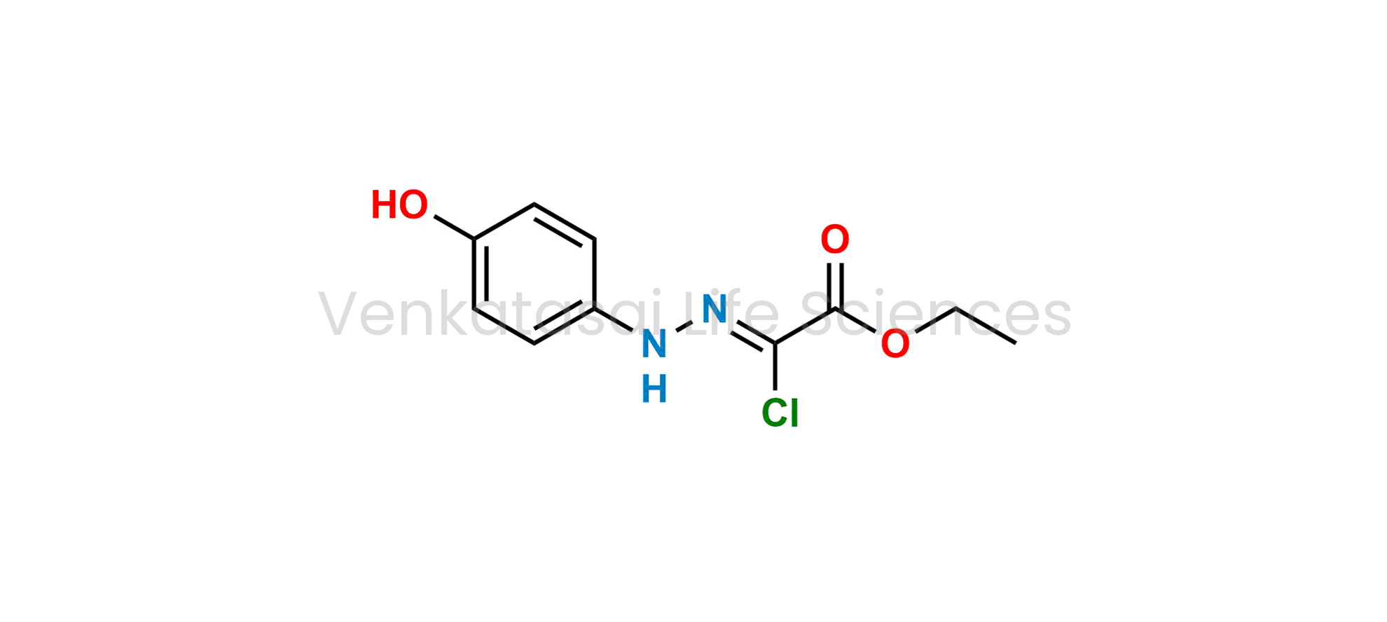 Ethyl (Z)-2-chloro-2-(2-(4-hydroxyphenyl)hydrazono)acetate