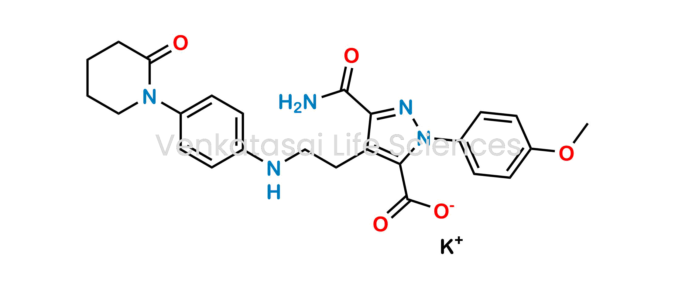 potassium 3-carbamoyl-1-(4-methoxyphenyl)-4-(2-((4-(2-oxopiperidin-1-yl)phenyl)amino)ethyl)-1H-pyrazole-5-carboxylate
