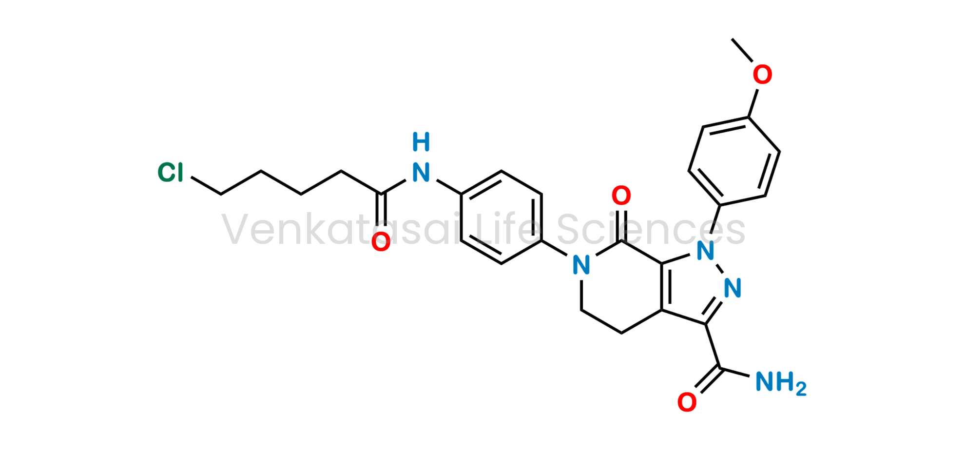 6-(4-(5-Chloropentanamido)phenyl)-1-(4-methoxyphenyl)-7-oxo-4,5,6,7-tetrahydro-1H-pyrazolo[3,4-c]pyridine-3-carboxamide
