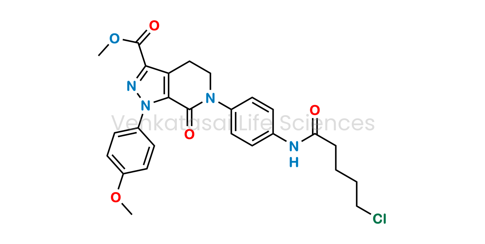 methyl 6-(4-(5-chloropentanamido)phenyl)-1-(4-methoxyphenyl)-7-oxo-4,5,6,7-tetrahydro-1H-pyrazolo[3,4-c]pyridine-3-carboxylate
