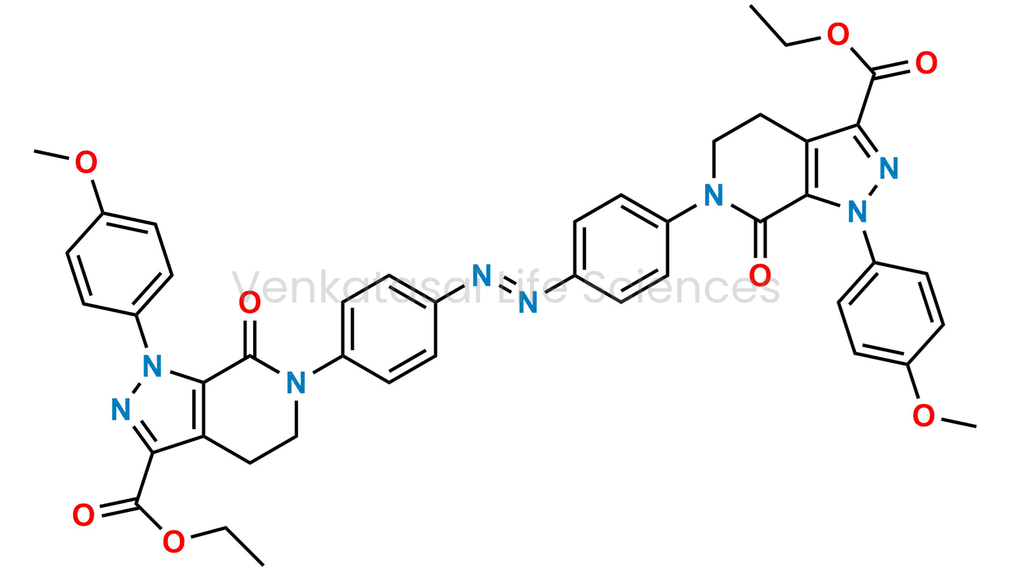 (E)-Diethyl 6,6?-(diazene-1,2-diylbis(4,1-phenylene))bis(1-(4-methoxyphenyl)-7-oxo-4,5,6,7-tetrahydro-1H-pyrazolo[3,4-c]pyridine-3-carboxylate)