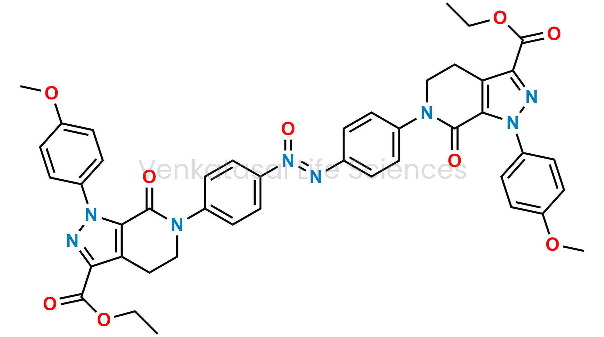 (Z)-1,2-bis(4-(3-(ethoxycarbonyl)-1-(4-methoxyphenyl)-7-oxo-1,4,5,7-tetrahydro-6H-pyrazolo[3,4-c]pyridin-6-yl)phenyl)diazene 1-oxide