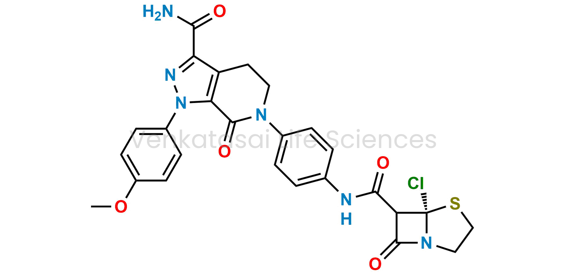 6-(4-(5-chloropenamamido) phenyl)-1-(4-methoxyphenyl)-7-oxo-4,5,6,7-tetrahydro-1hpyrazolo[3,4-c]pyridine-3-carboxamide