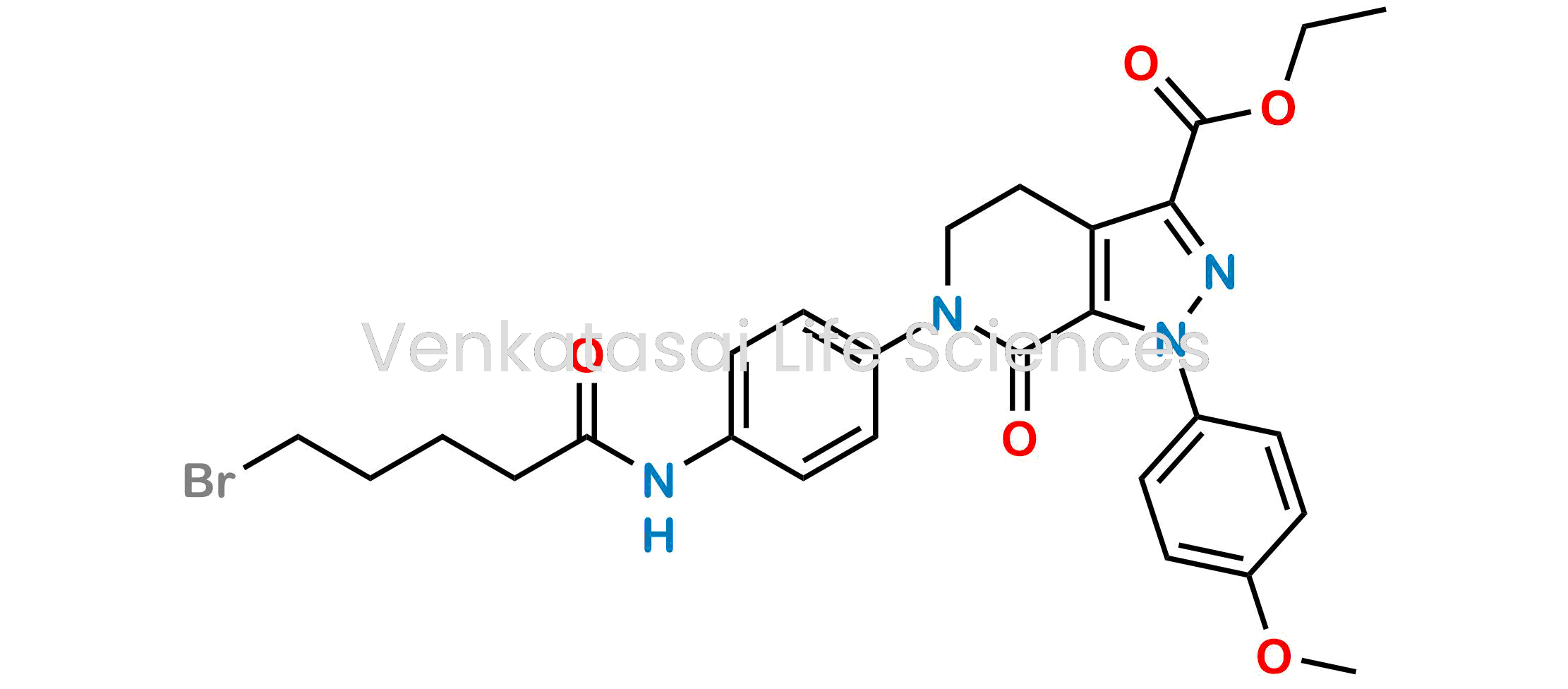 Ethyl 6-(4-(5-bromopentanamido)phenyl)-1-(4-methoxyphenyl)-7-oxo-4,5,6,7-tetrahydro-1H-pyrazolo[3,4-c]pyridine-3-carboxylate