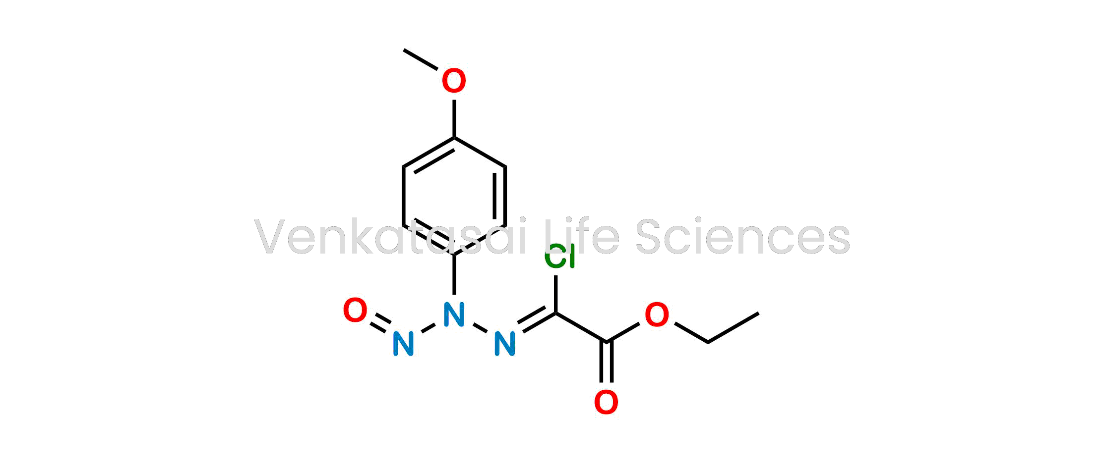 ethyl (Z)-2-chloro-2-(2-(4-methoxyphenyl)-2-nitrosohydrazono)acetate