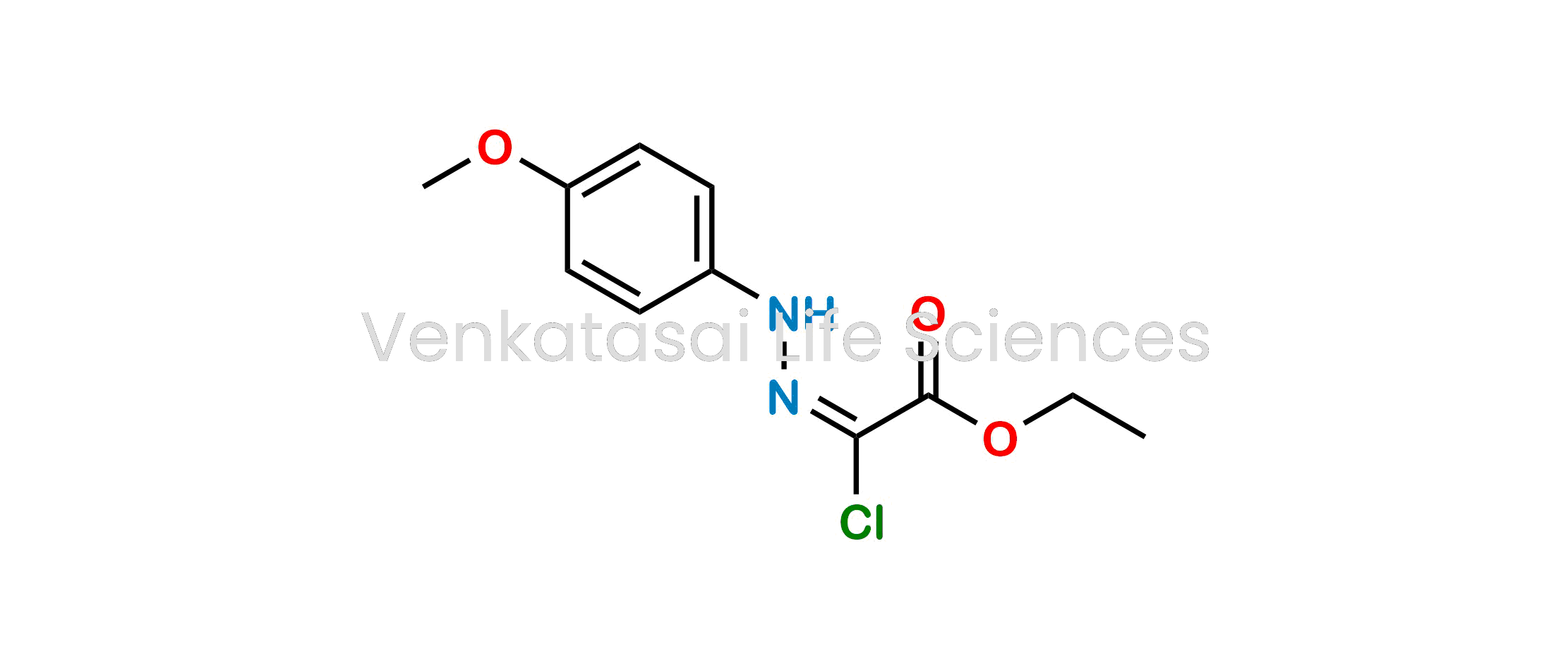 (E)-Ethyl 2-chloro-2-(2-(4-methoxyphenyl)hydrazono)acetate