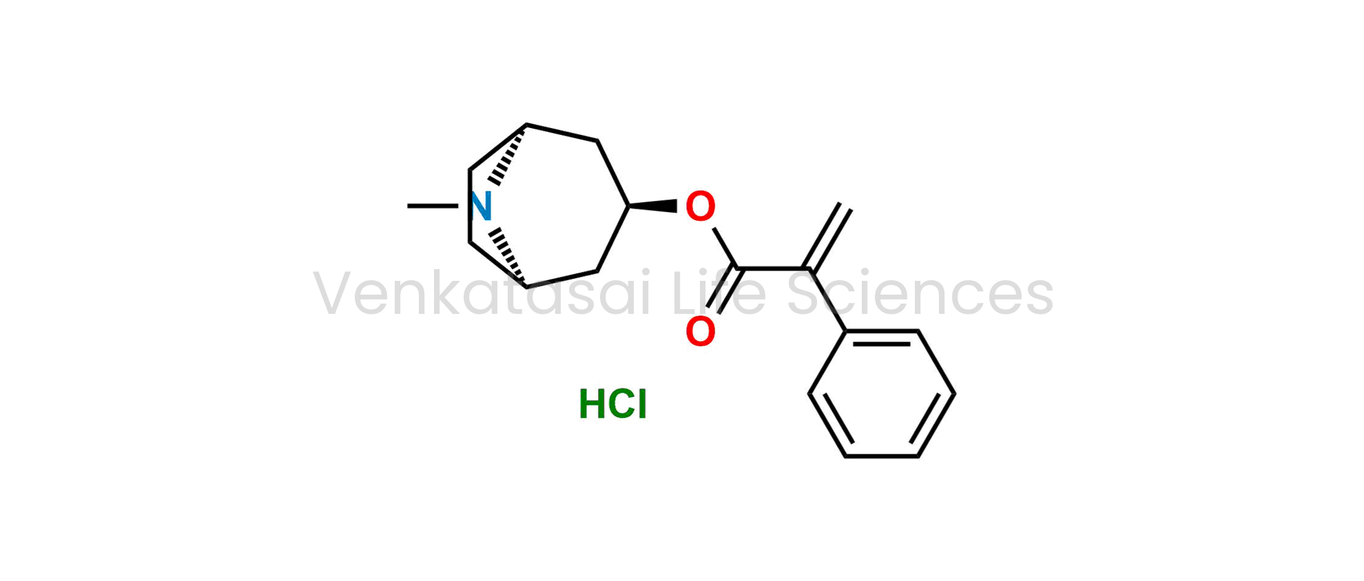 (1R,3r,5S)-8-methyl-8-azabicyclo[3.2.1]octan-3-yl 2-phenylacrylate hydrochloride