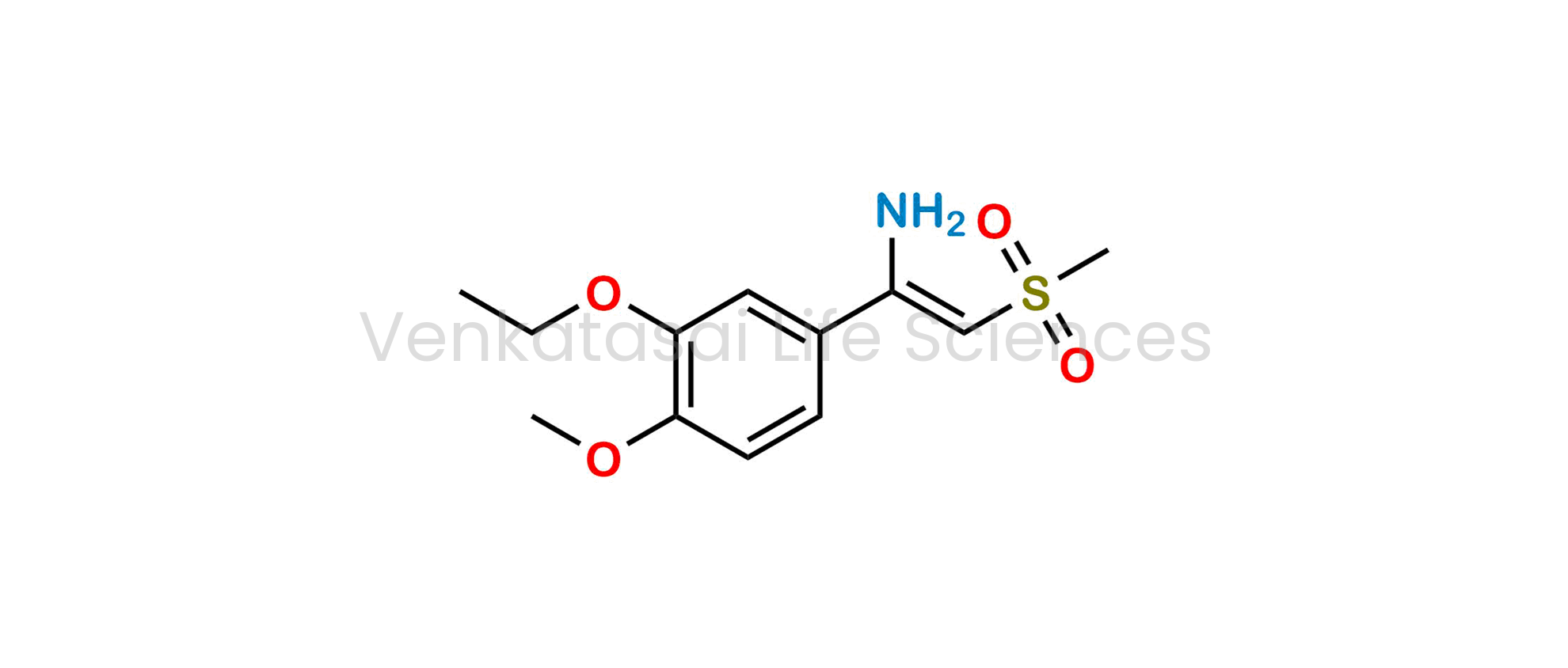 (Z)-1-(3-ethoxy-4-methoxyphenyl)-2-(methylsulfonyl)ethen-1-amine