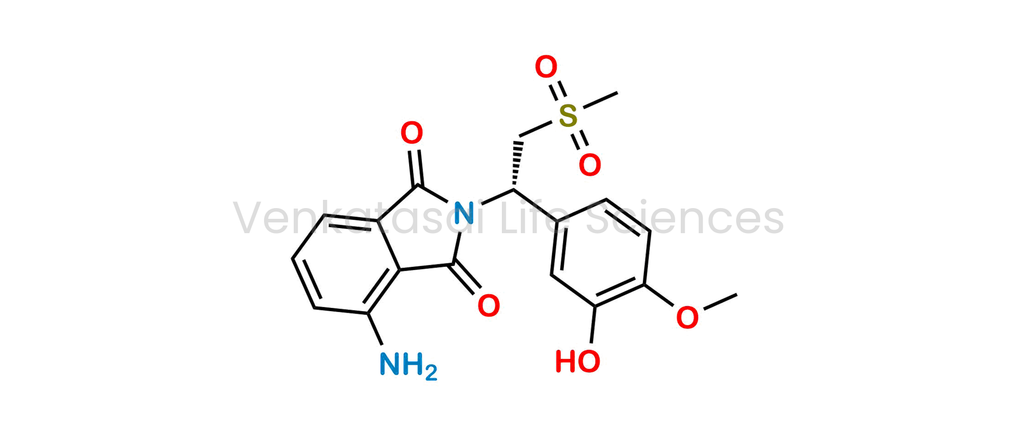 (S)-4-amino-2-(1-(3-hydroxy-4-methoxyphenyl)-2-(methylsulfonyl)ethyl)isoindoline-1,3-dione