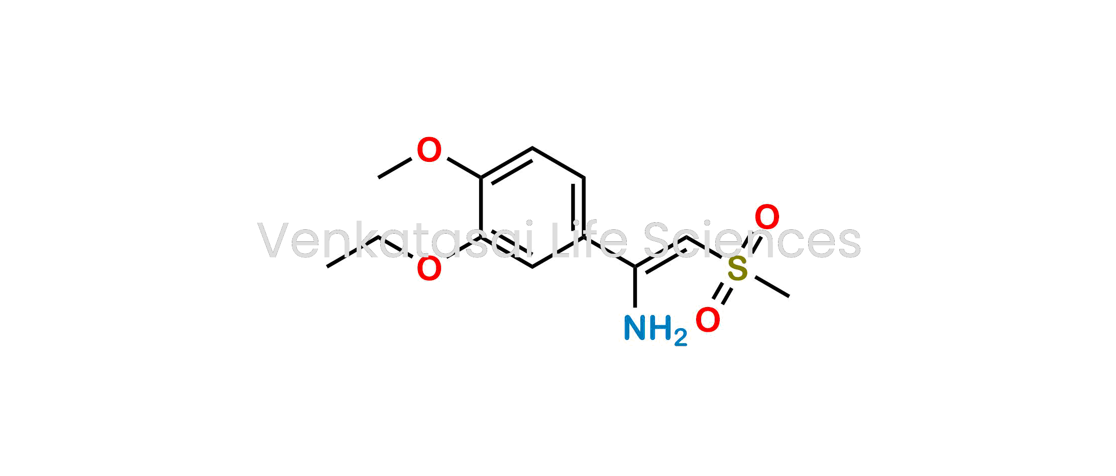 1-(3-ethoxy-4-methoxyphenyl)-2-(methylsulfonyl)ethen-1-amine