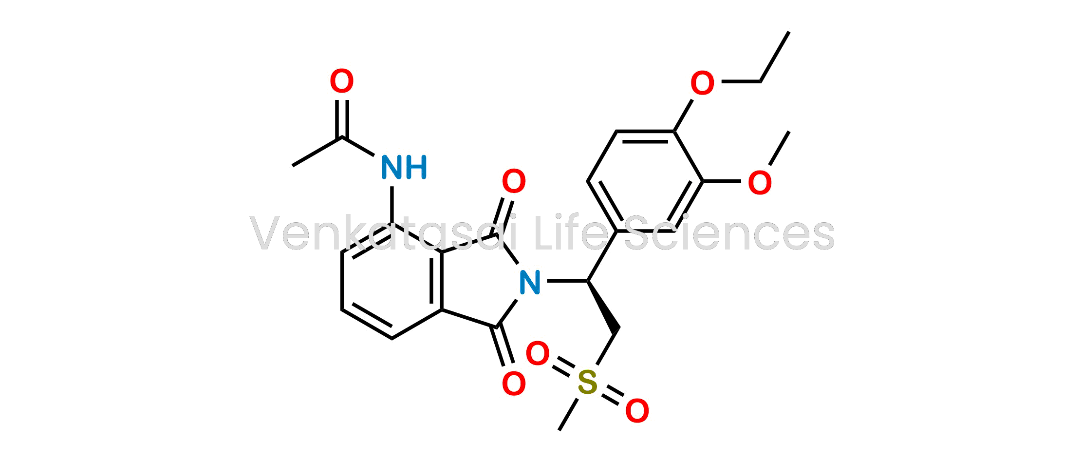 (S)-N-(2-[1-(4-Ethoxy-3-methoxyphenyl)-2-(methylsulfonyl)ethyl]-1,3-dioxoisoindolin-4-yl)acetamide