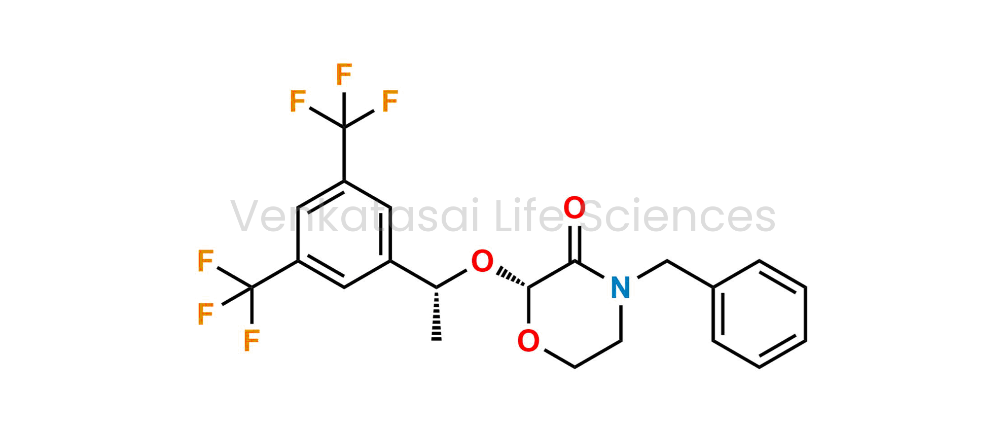 (R)-4-benzyl-2-((R)-1-(3,5-bis(trifluoromethyl)phenyl)ethoxy)morpholin-3-one