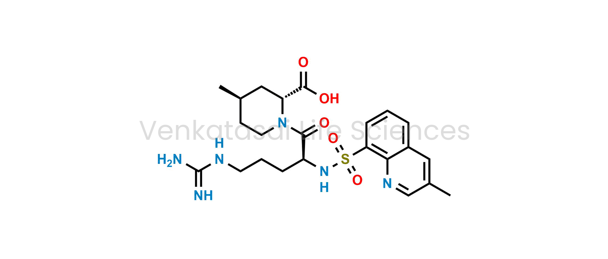 (2R,4R)-4-Methyl-1-(((3-methylquinolin-8-yl)sulfonyl)-L-arginyl)piperidine-2-carboxylic acid