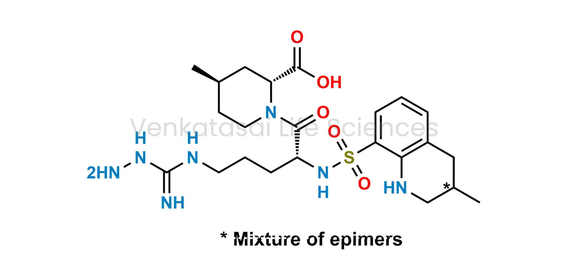 (2R,4R)-1-[N8-Amino-N2-(3-methyl-1,2,3,4-tetrahydroquinoline-8-sulfonyl)-l-arginyl]-4-methylpiperidine-2-carboxylic acid.