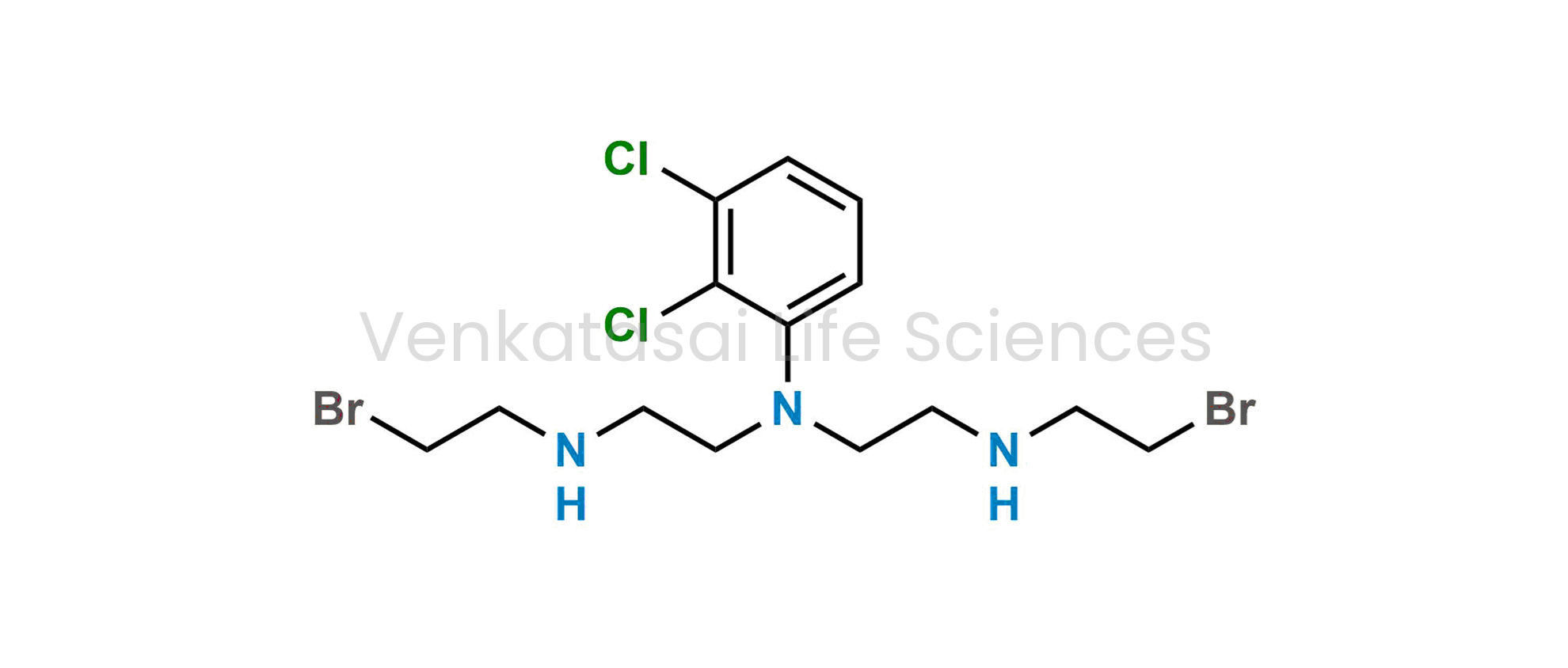 N,N-bis(2-(2-bromoethylamino)-2,3-dichlorobenzene amine