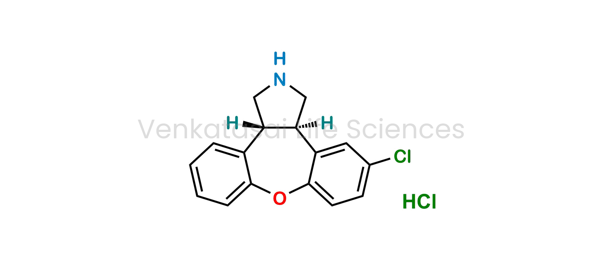 (3aR,12bR)-rel-5-Chloro-2,3,3a,12b-tetrahydro-1H-dibenz[2,3:6,7]oxepino[4,5-c] pyrrole hydrochloride