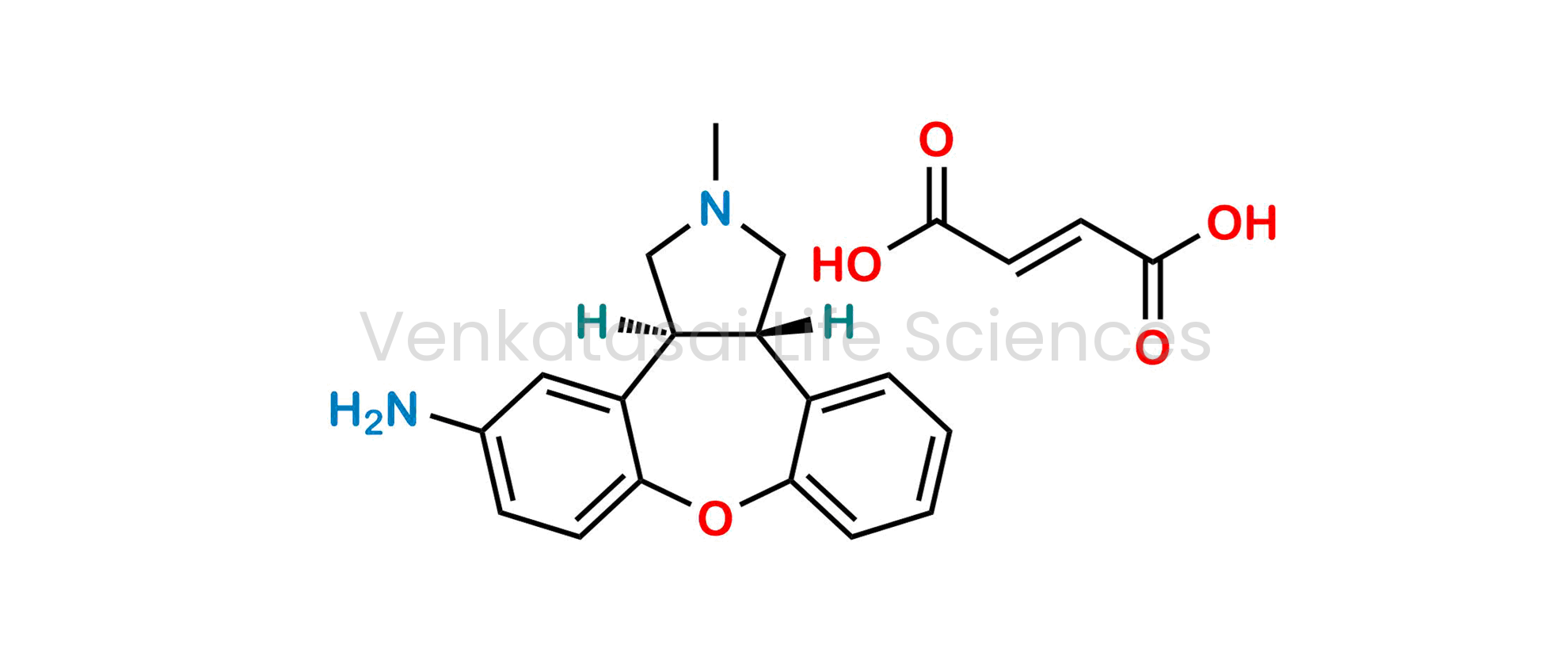 (3aS,12bS)-2-methyl-2,3,3a,12b-tetrahydro-1H-dibenzo[2,3:6,7]oxepino[4,5-c]pyrrol-5-amine fumarate