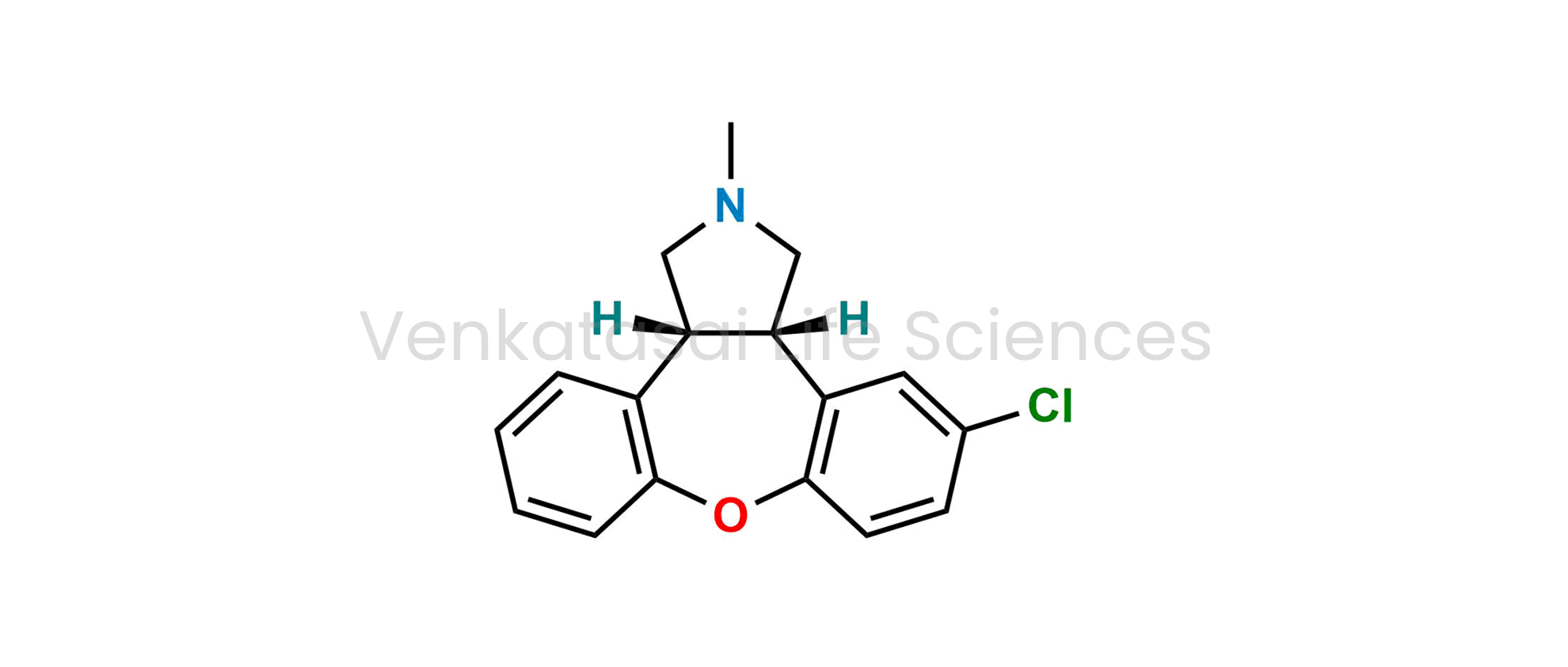 cis-5-Chloro-2,3,3a,12b-tetrahydro-2-methyl-1H-dibenz[2,3:6,7]oxepino[4,5-c]pyrrole