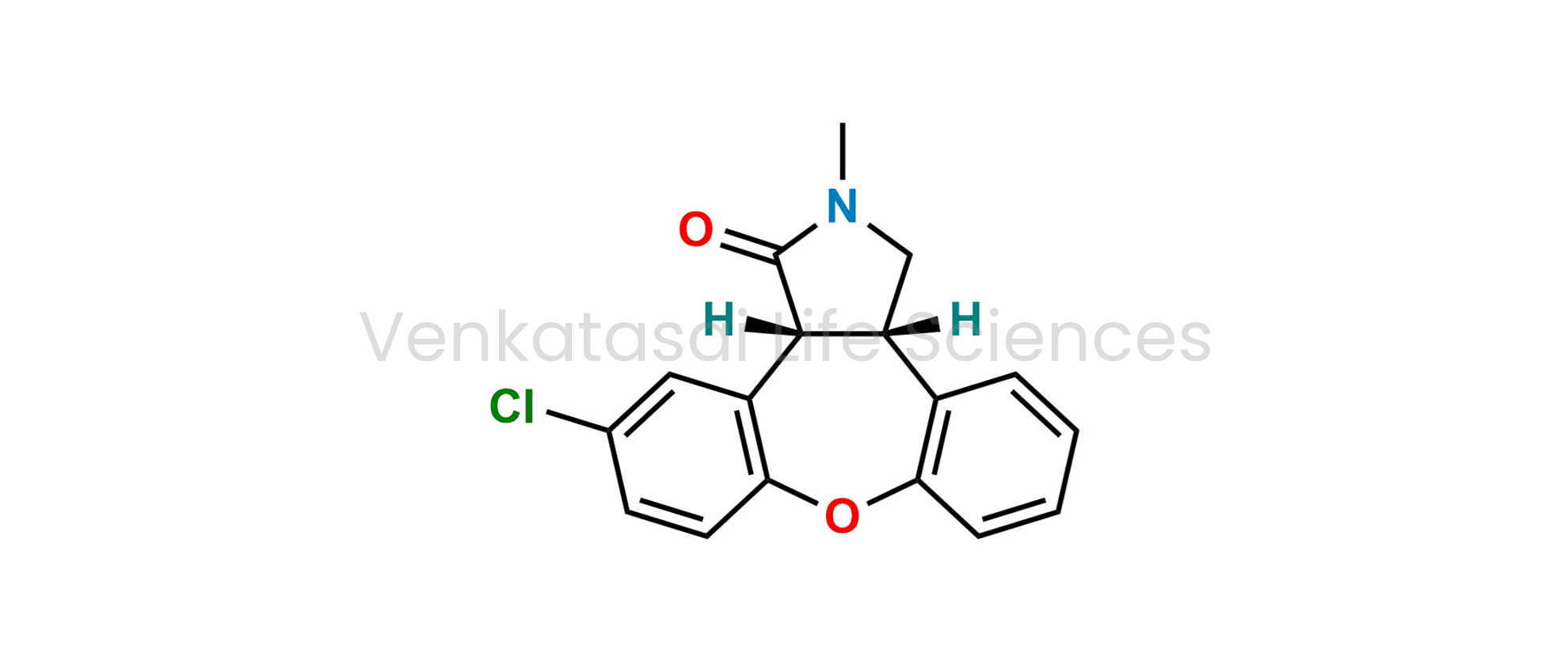 (3aS,12bR)-11-chloro-2-methyl-2,3,3a,12b-tetrahydro-1H-dibenzo[2,3:6,7]oxepino[4,5-c]pyrrol-1-one