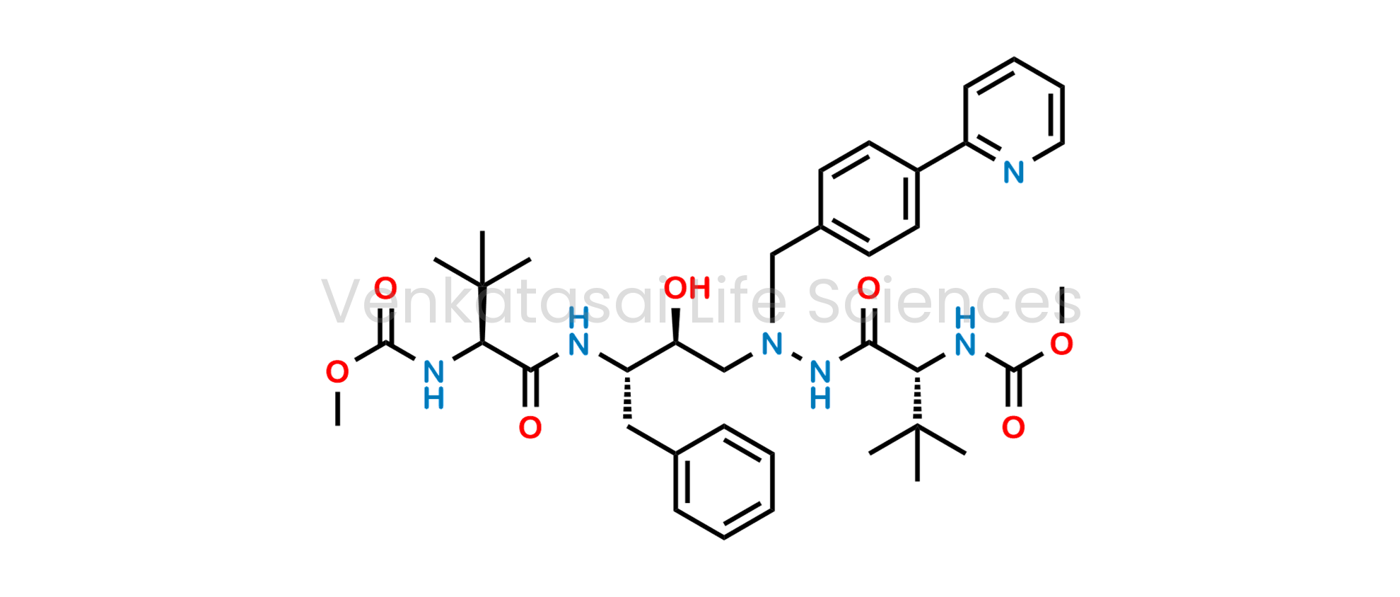Methyl [(5R,10S,11S,14S)-11-benzyl-5-tert-butyl-10-hydroxy-15,15-dimethyl-3,6,13-trioxo-8-[[4-(pyridin-2-yl)phenyl]methyl]-2-oxa-4,7,8,12-tetraazahexadecan-14-yl]carbamate (as per EP)