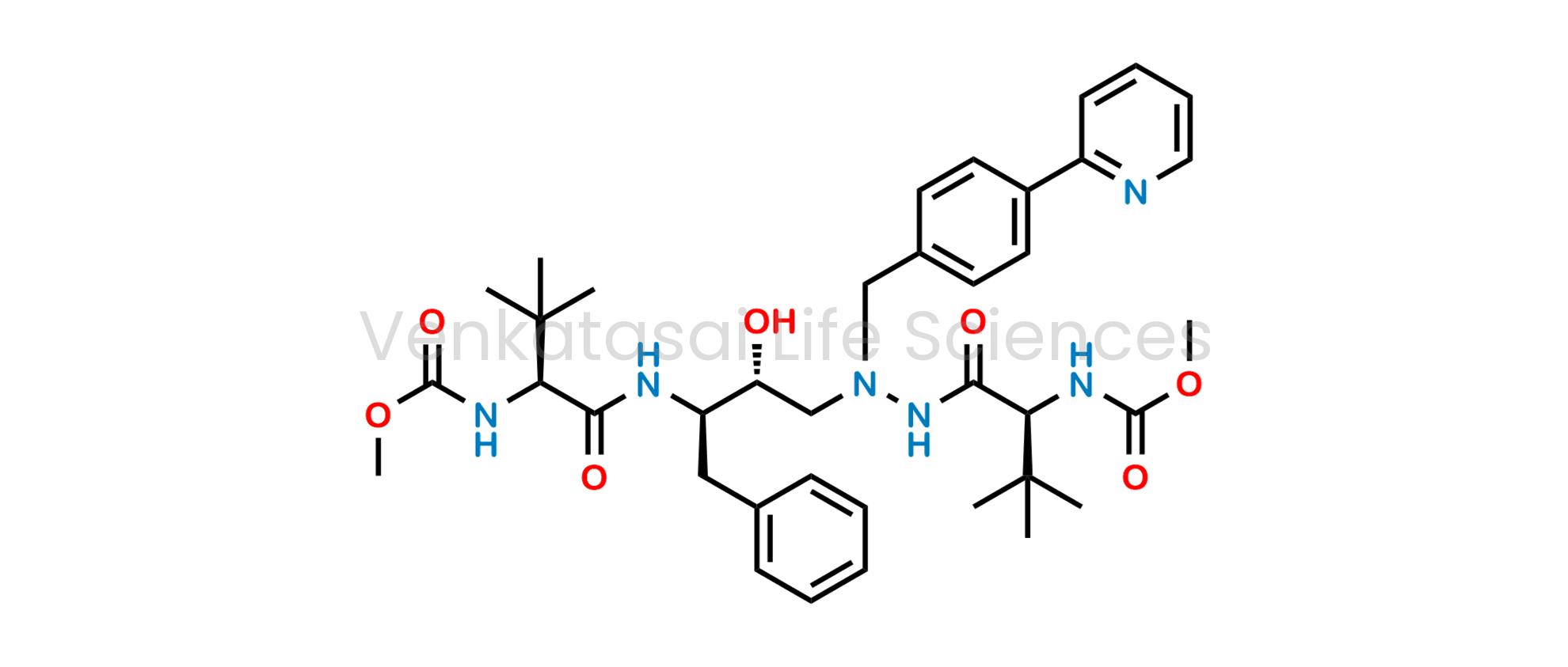 Methyl [(5S,10R,11R,14S)-11-benzyl-5-tert-butyl-10-hydroxy-15,15-dimethyl-3,6,13-trioxo-8-[[4-(pyridin-2-yl)phenyl]methyl]-2-oxa-4,7,8,12-tetraazahexadecan-14-yl]carbamate (as per EP)
