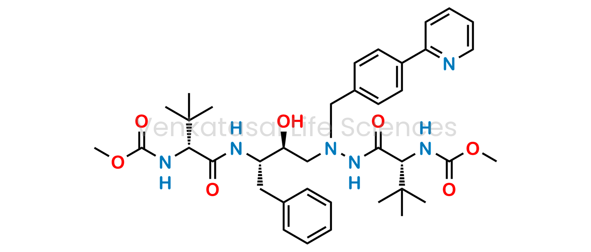 Methyl ((5R,10S,11S,14R)-11-benzyl-5-(tert-butyl)-10-hydroxy-15,15-dimethyl-3,6,13-trioxo-8-(4-(pyridin-2-yl)benzyl)-2-oxa-4,7,8,12-tetraazahexadecan-14-yl)carbamate