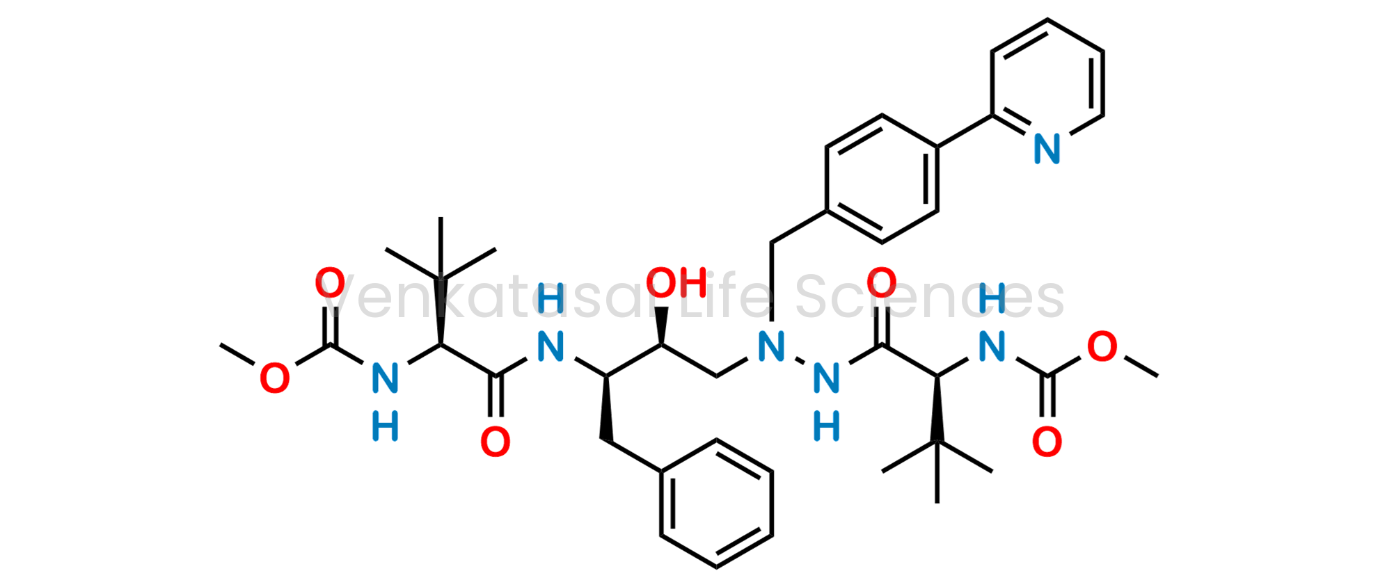 Methyl ((5S,10S,11R,14S)-11-benzyl-5-(tert-butyl)-10-hydroxy-15,15-dimethyl-3,6,13-trioxo-8-(4-(pyridin-2-yl)benzyl)-2-oxa-4,7,8,12-tetraazahexadecan-14-yl)carbamate