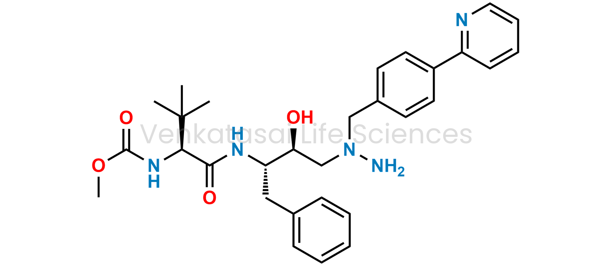 Methyl (S)-1-((2S,3S)-3-hydroxy-1-phenyl-4-(1-(4-(pyridin-2-yl)benzyl)hydrazinyl)butan-2-ylamino)-3,3-dimethyl-1-oxobutan-2-ylcarbamate