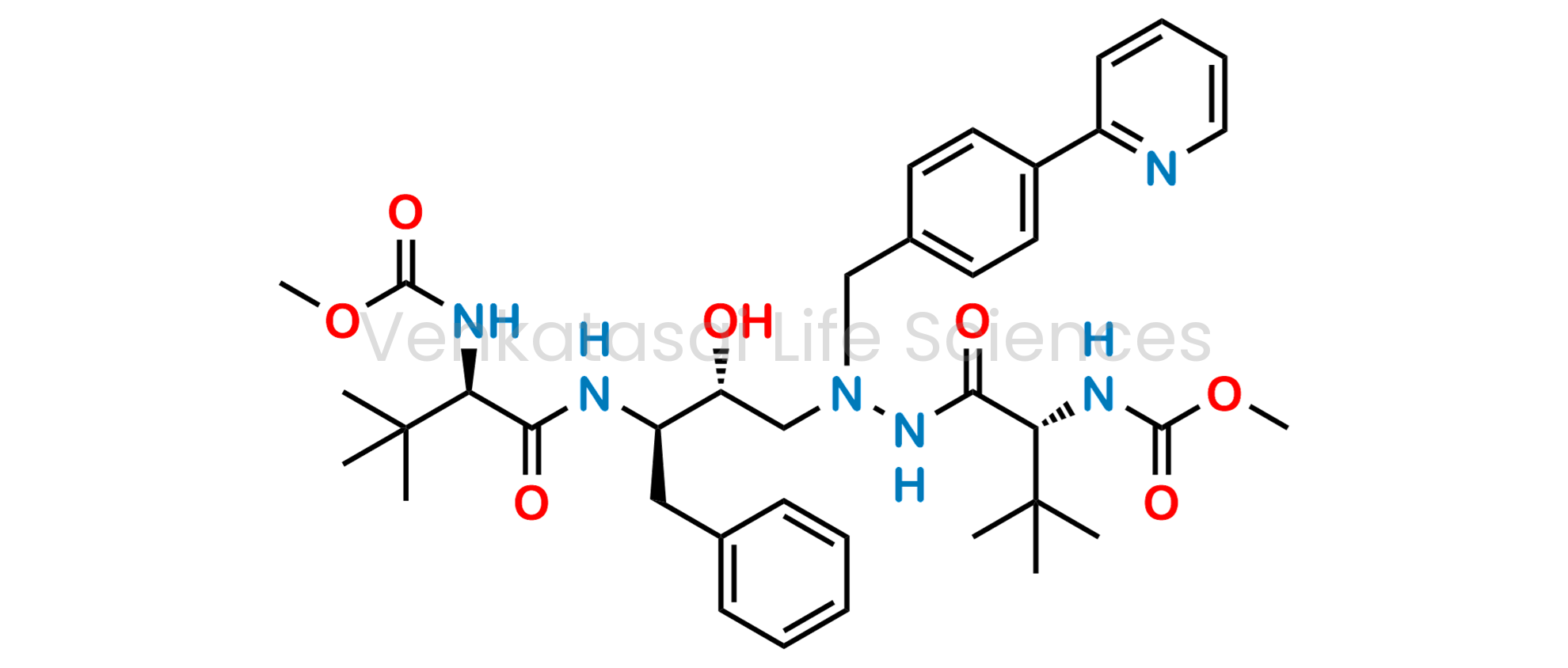 Methyl ((5R,8R,9R,14R)-8-benzyl-5-(tert-butyl)-9-hydroxy-15,15-dimethyl-3,6,13-trioxo-11-(4-(pyridin-2-yl)benzyl)-2-oxa-4,7,11,12-tetraazahexadecan-14-yl)carbamate