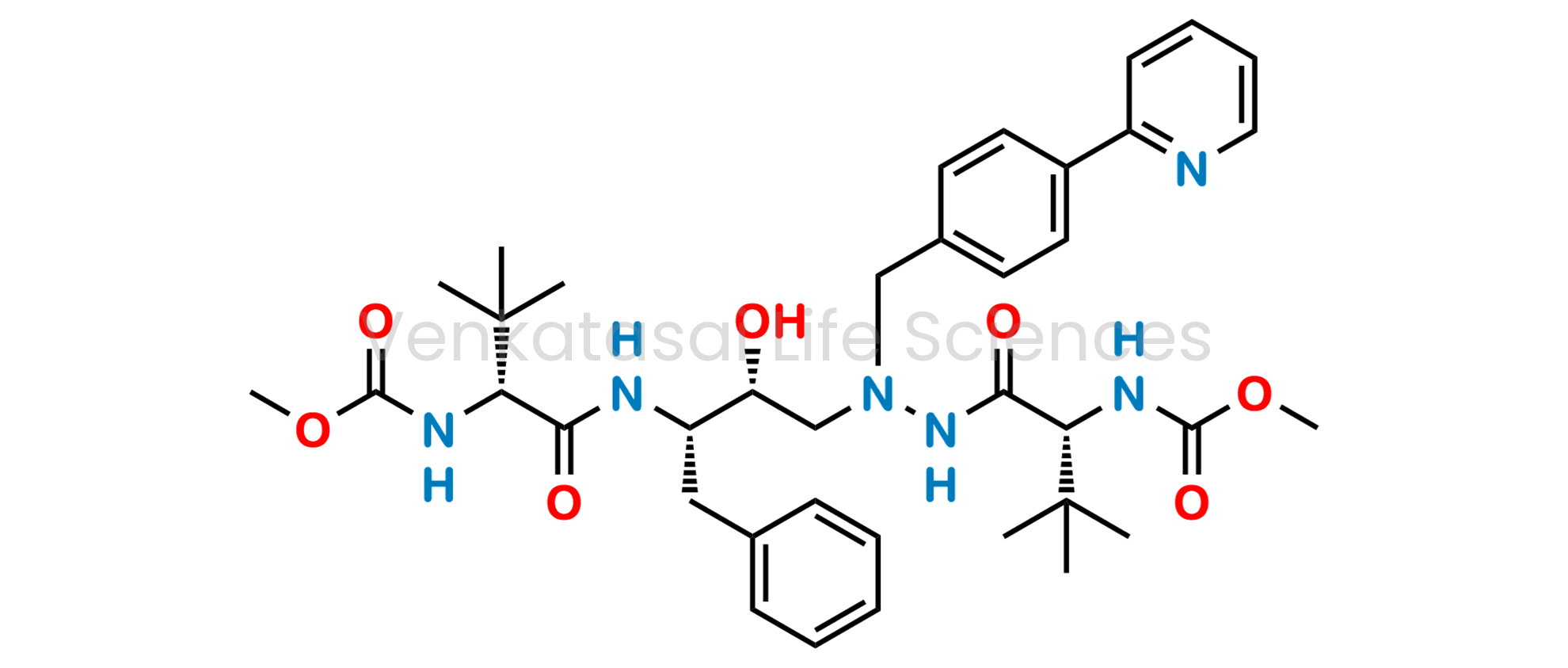 Methyl ((5R,10R,11S,14R)-11-benzyl-5-(tert-butyl)-10-hydroxy-15,15-dimethyl-3,6,13-trioxo-8-(4-(pyridin-2-yl)benzyl)-2-oxa-4,7,8,12-tetraazahexadecan-14-yl)carbamate