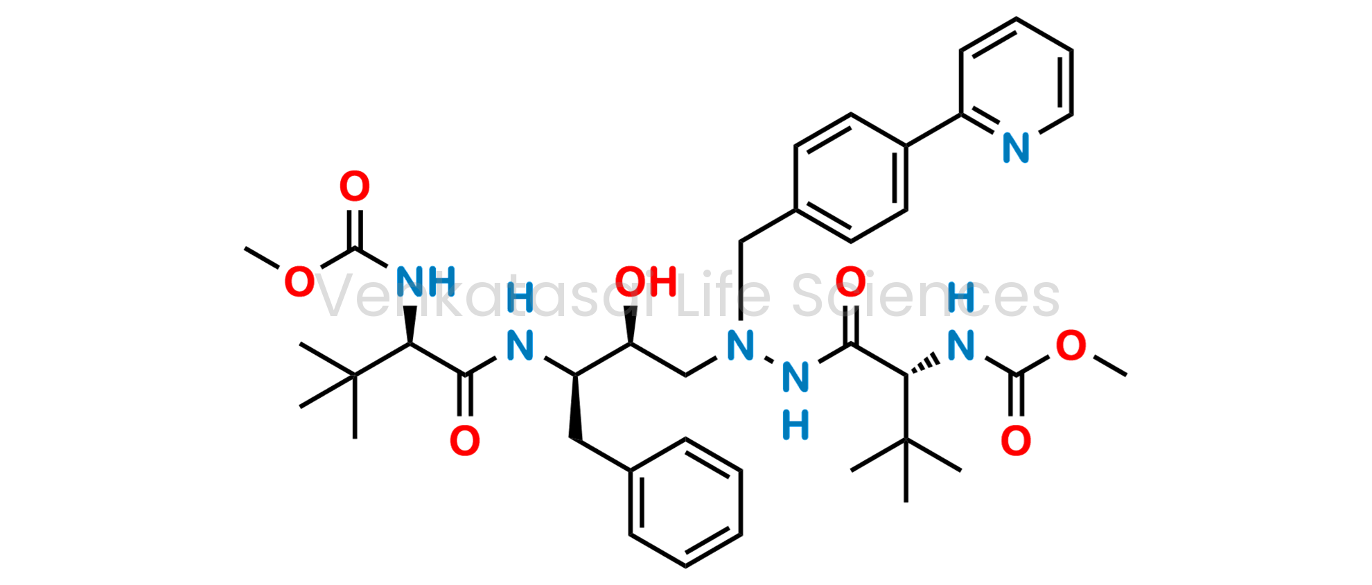 Methyl ((5R,8R,9S,14R)-8-benzyl-5-(tert-butyl)-9-hydroxy-15,15-dimethyl-3,6,13-trioxo-11-(4-(pyridin-2-yl)benzyl)-2-oxa-4,7,11,12-tetraazahexadecan-14-yl)carbamate