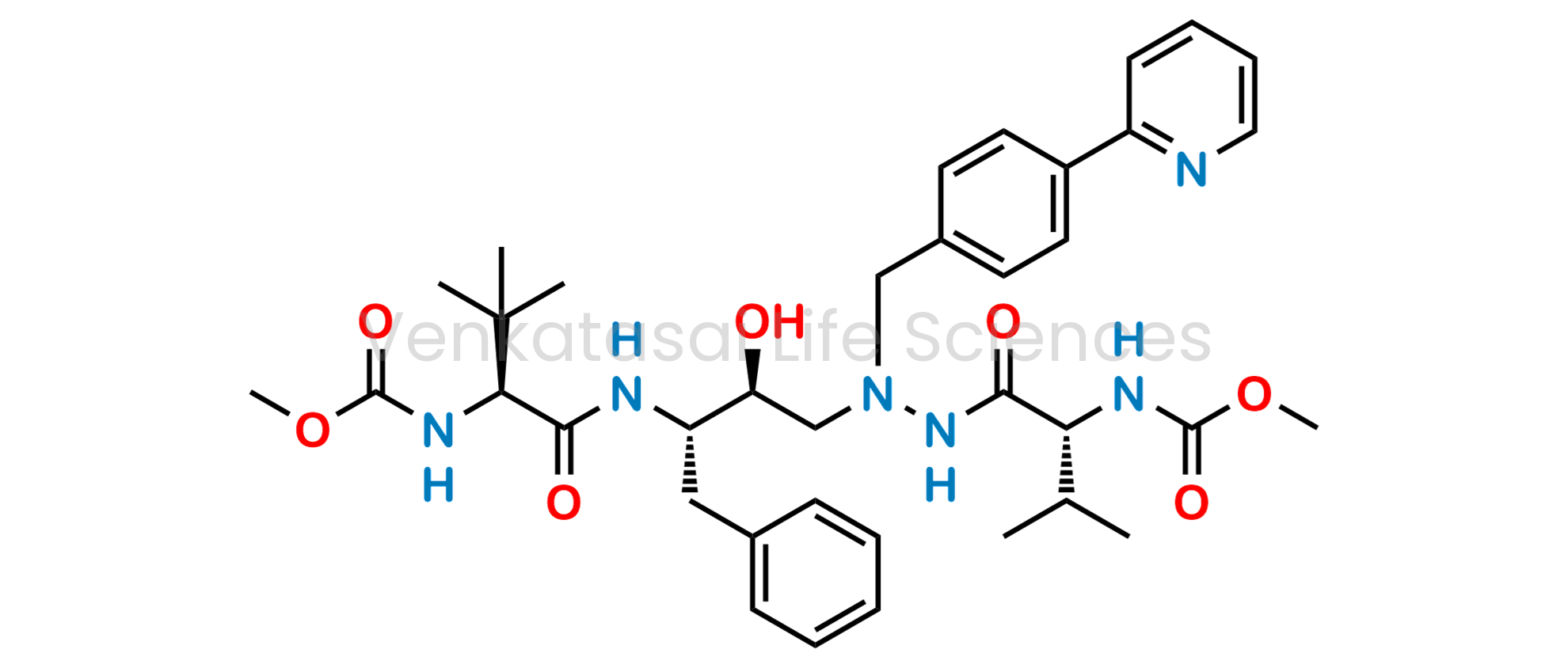 Methyl ((5R,10S,11S,14S)-11-benzyl-10-hydroxy-5-isopropyl-15,15-dimethyl-3,6,13-trioxo-8-(4-(pyridin-2-yl)benzyl)-2-oxa-4,7,8,12-tetraazahexadecan-14-yl)carbamate