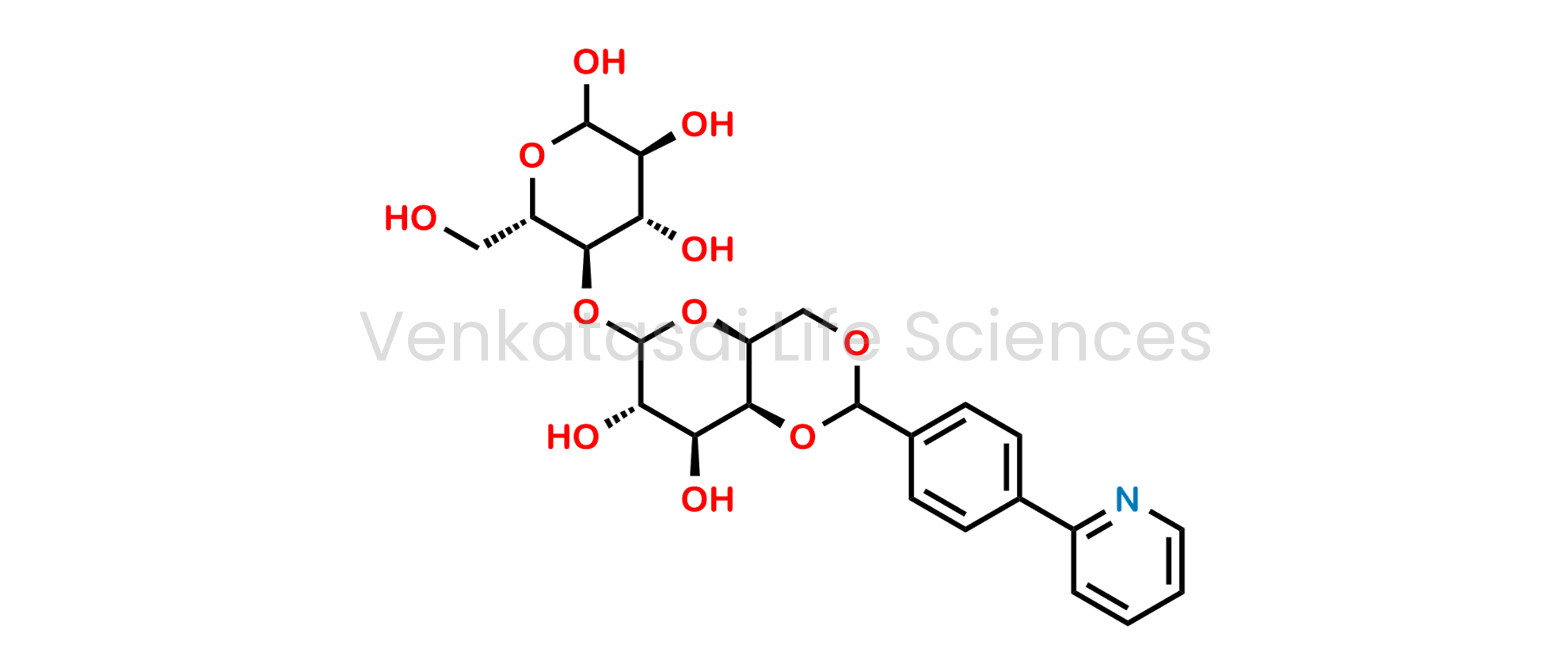 (3R,4R,5S,6R)-5-(((4aR,7R,8R,8aR)-7,8-dihydroxy-2-(4-(pyridin-2-yl)phenyl)hexahydropyrano[3,2-d][1,3]dioxin-6-yl)oxy)-6-(hydroxymethyl)tetrahydro-2H-pyran-2,3,4-triol