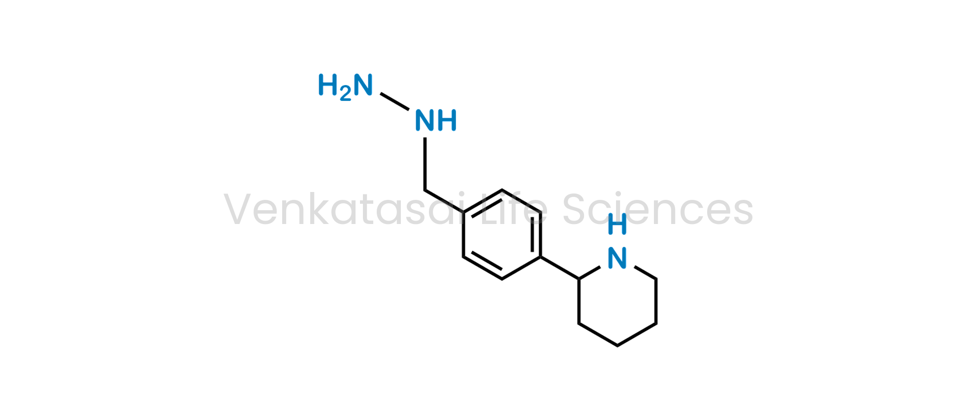 2-(4-(hydrazinylmethyl)phenyl)piperidine